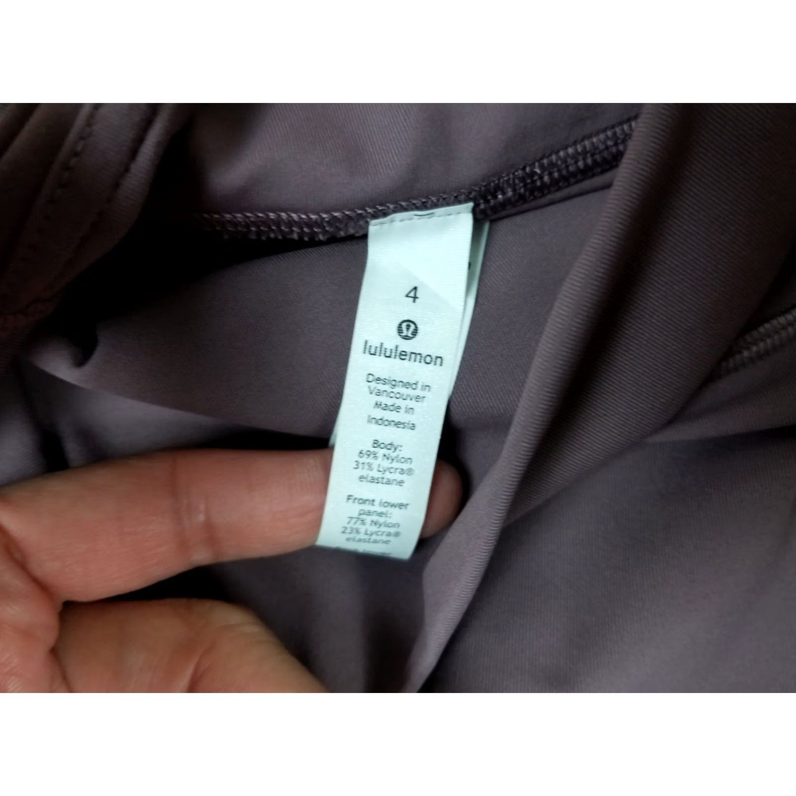 Lululemon LULULEMON ALIGN LEGGINS SZ 4 MINTY Leggings Womens 4 Purple Denim Athletic Hip Hop 32in 24in 22in NOA Size 27" / US 4 / IT 40 - 5 Thumbnail