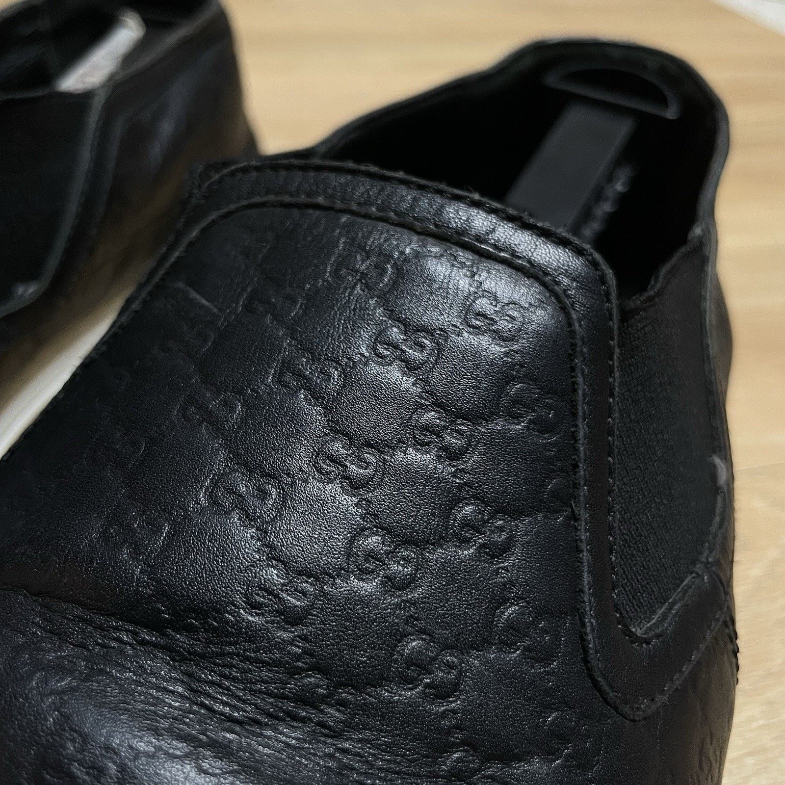 Gucci Gucci Sneakers Low-Top Monogram embossed shoes leather mens Size US 10.5 / EU 43-44 - 4 Thumbnail