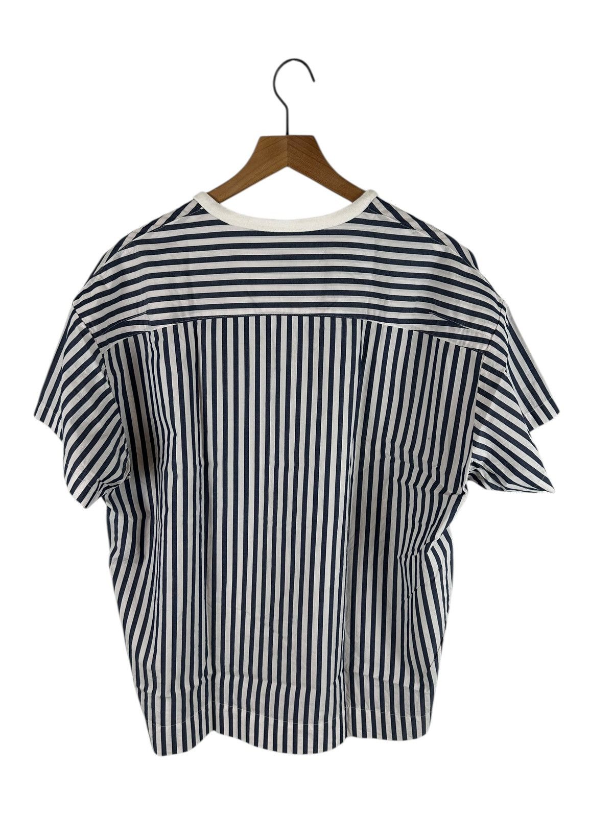 Number (N)ine Number Nine V Neck Stripe T-Shirt Size US M / EU 48-50 / 2 - 3 Thumbnail