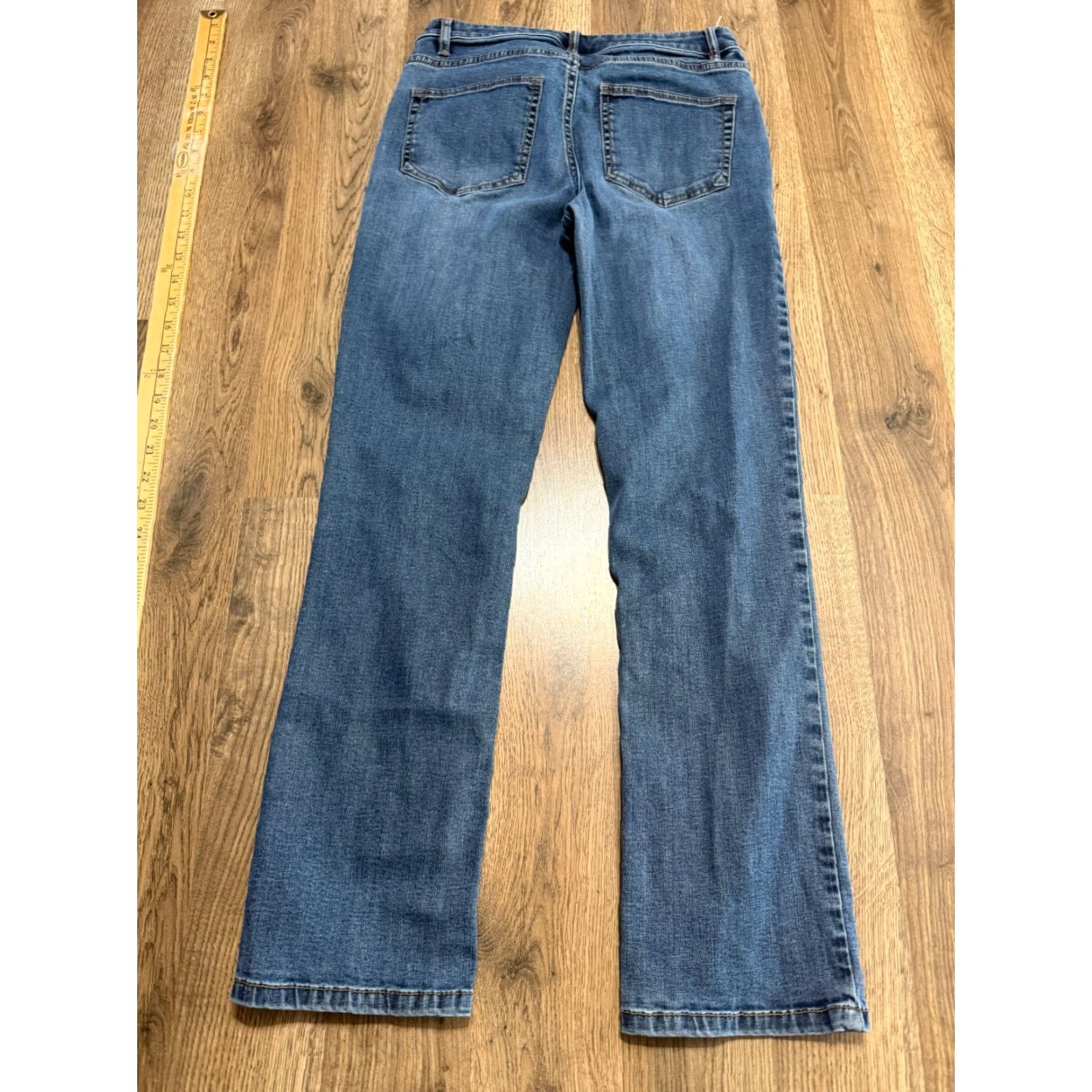 J. Jill VINTAGE? (No) J. Jill Jeans Womens Size 2 Blue Denim Smooth Fit Straight Leg 5-Pocket Design Regular Stretch Size 26" / US 2 / IT 38 - 2 Thumbnail