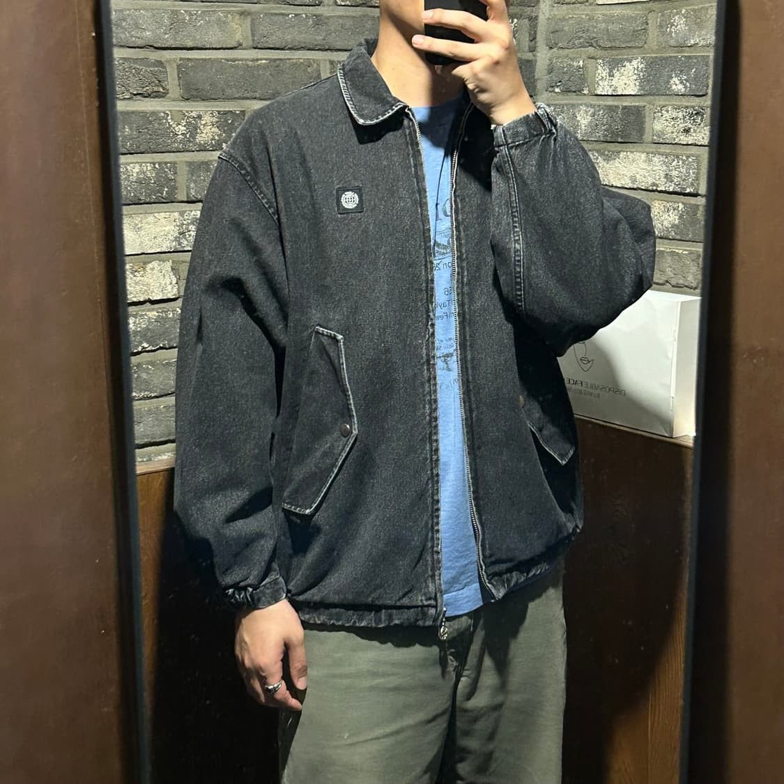 Other LMC WASHED DENIM COACH JACKET BLACK Size US M / EU 48-50 / 2 - 13 Thumbnail
