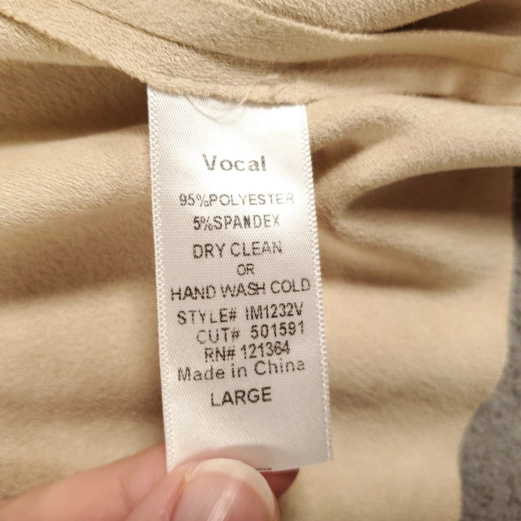 Vintage Vocal Cardigan Womens L Tan Faux Suede Studded Tasseled Fringe Western Boho Cardigan Vest Vest? Size L / US 10 / IT 46 - 7 Thumbnail