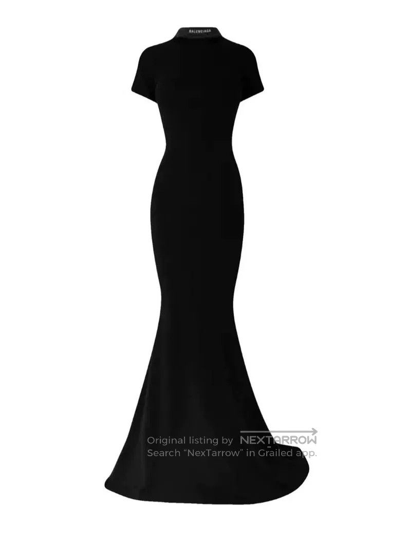 Balenciaga Balenciaga Wrap-style long dress Size S / US 4 / IT 40 - 2 Thumbnail
