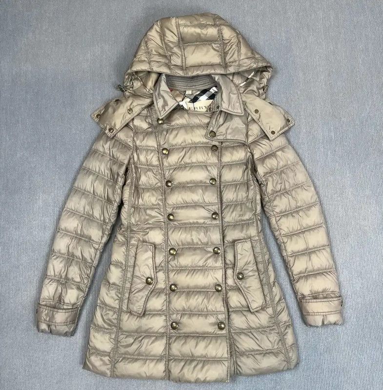 Burberry Burberry Women's XS Beige Down Jacket Size XS / US 0-2 / IT 36-38 - 1 Thumbnail