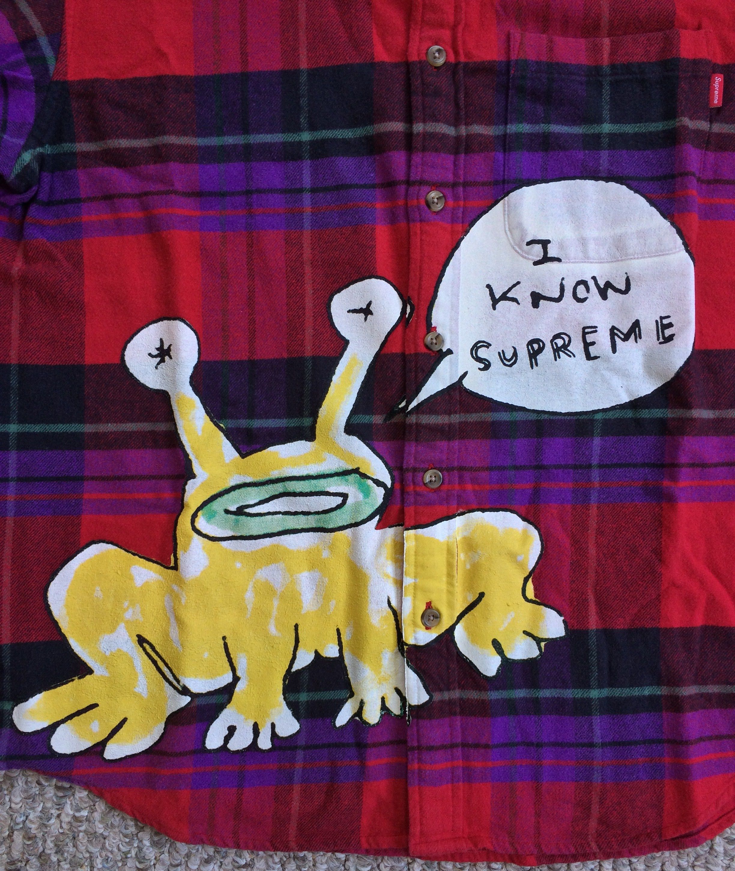 Supreme S/S 2020 Supreme x Daniel Johnston Flannel Shirt Size US S / EU 44-46 / 1 - 3 Thumbnail