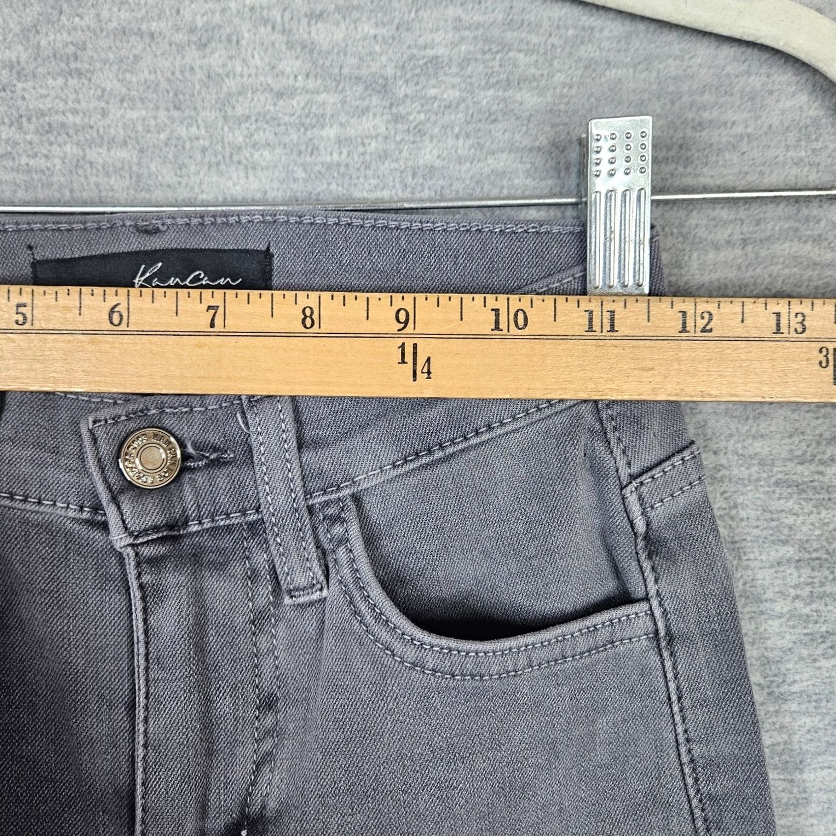 Vintage KanCan Jeans Women’s Black Skinny Casual Zip Fly Size 25 Size 42" / US 20 - 6 Thumbnail