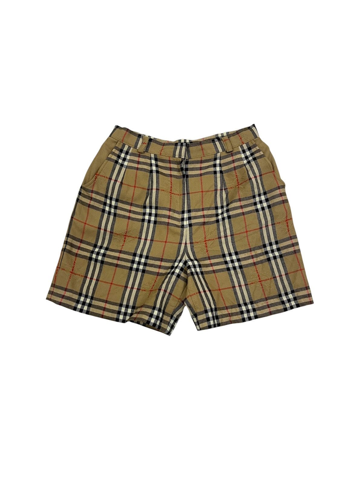Burberry Burberry Nova Check Shorts Beige Knight Jacquard Size 29" - 1 Thumbnail