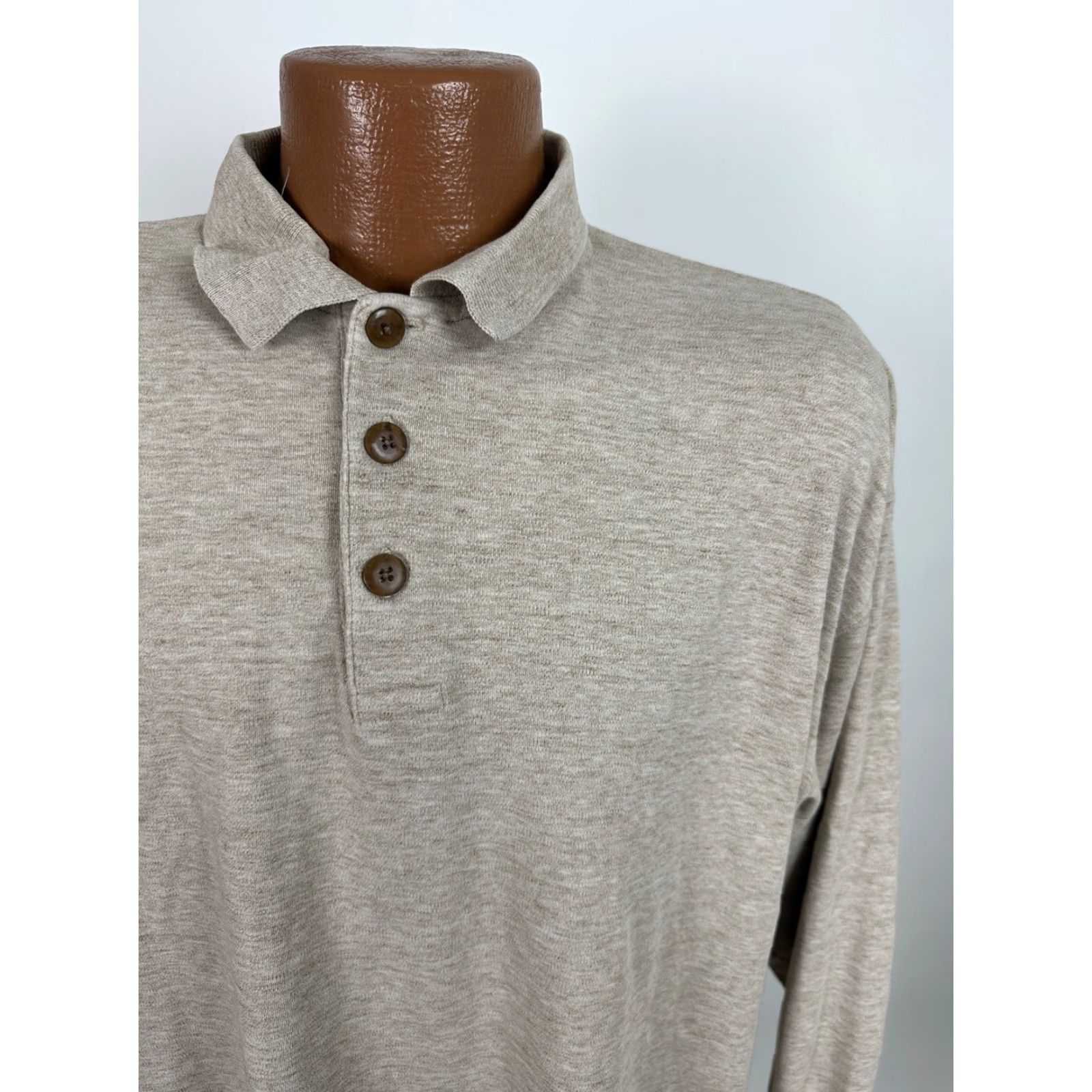 Vintage VINTAGE Metropolitan View Polo Shirt Men Large Boxy Regular Heavyweight Cotton Knit 90s Casual Preppy Sports 90s Mens Size US L / EU 52-54 / 3 - 2 Thumbnail