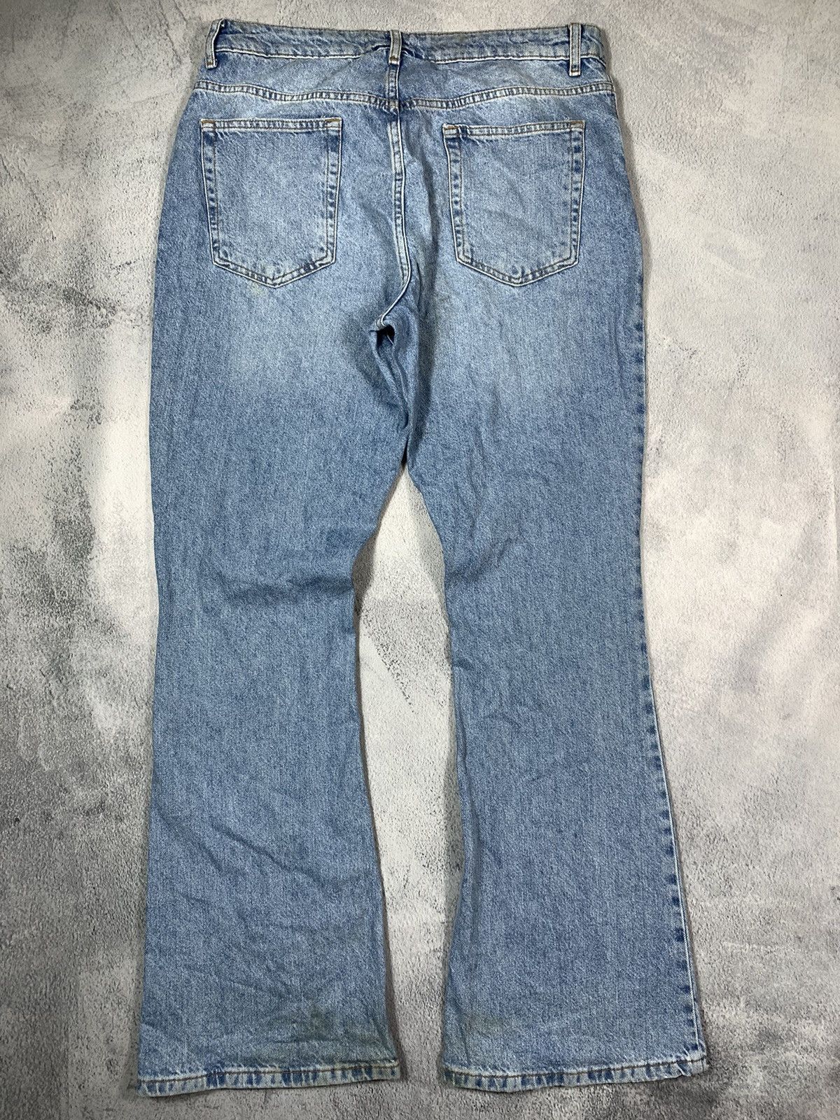 Japanese Brand × Vintage Vintage Y2K Japanese distressed bootcut faded denim jeans Size 34" / US 12 / IT 48 - 5 Thumbnail
