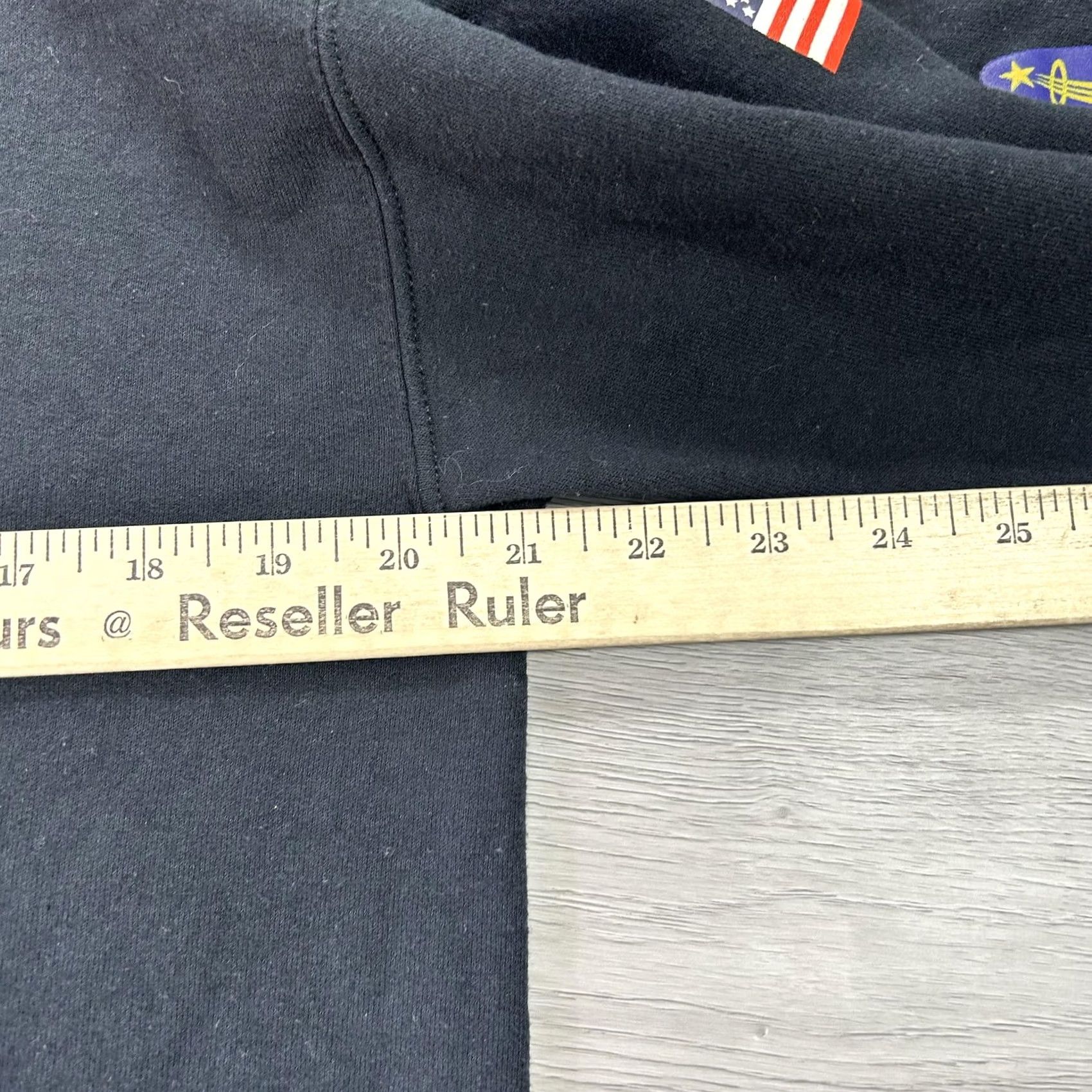 CO NASA Hoodie Mens Medium Black Fleece Pullover Graphic Bowery Supply Co Size US M / EU 48-50 / 2 - 7 Thumbnail