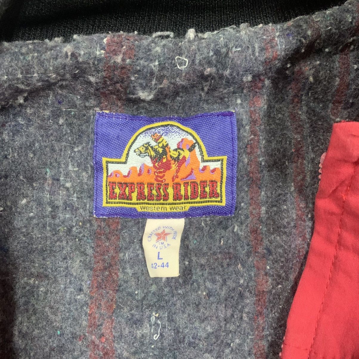 Vintage Vintage Express Rider Aztec Southwestern Bomber Jacket Size US L / EU 52-54 / 3 - 7 Thumbnail