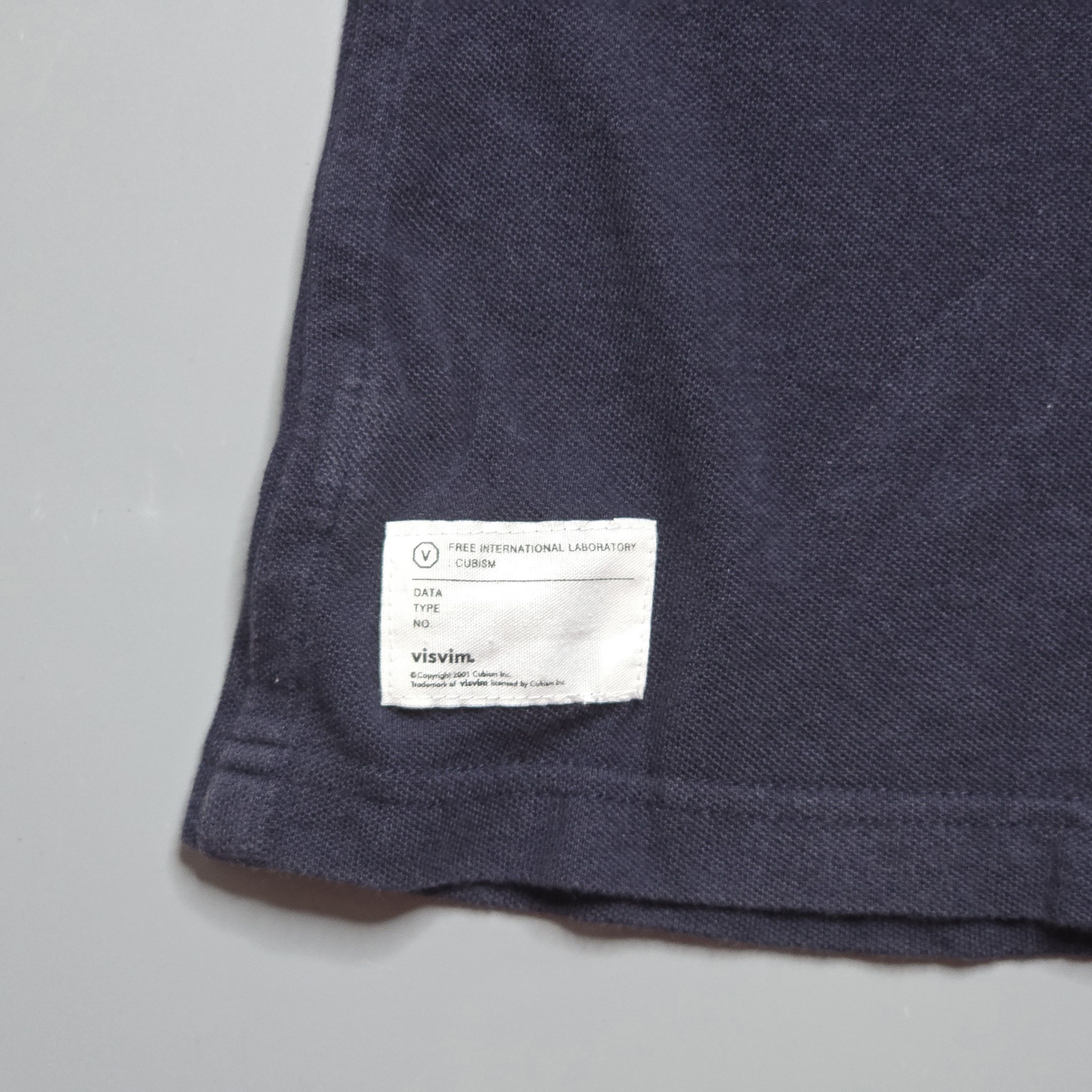 Visvim Visvim - Luxsic Cotton Polo - Navy Size US M / EU 48-50 / 2 - 4 Thumbnail