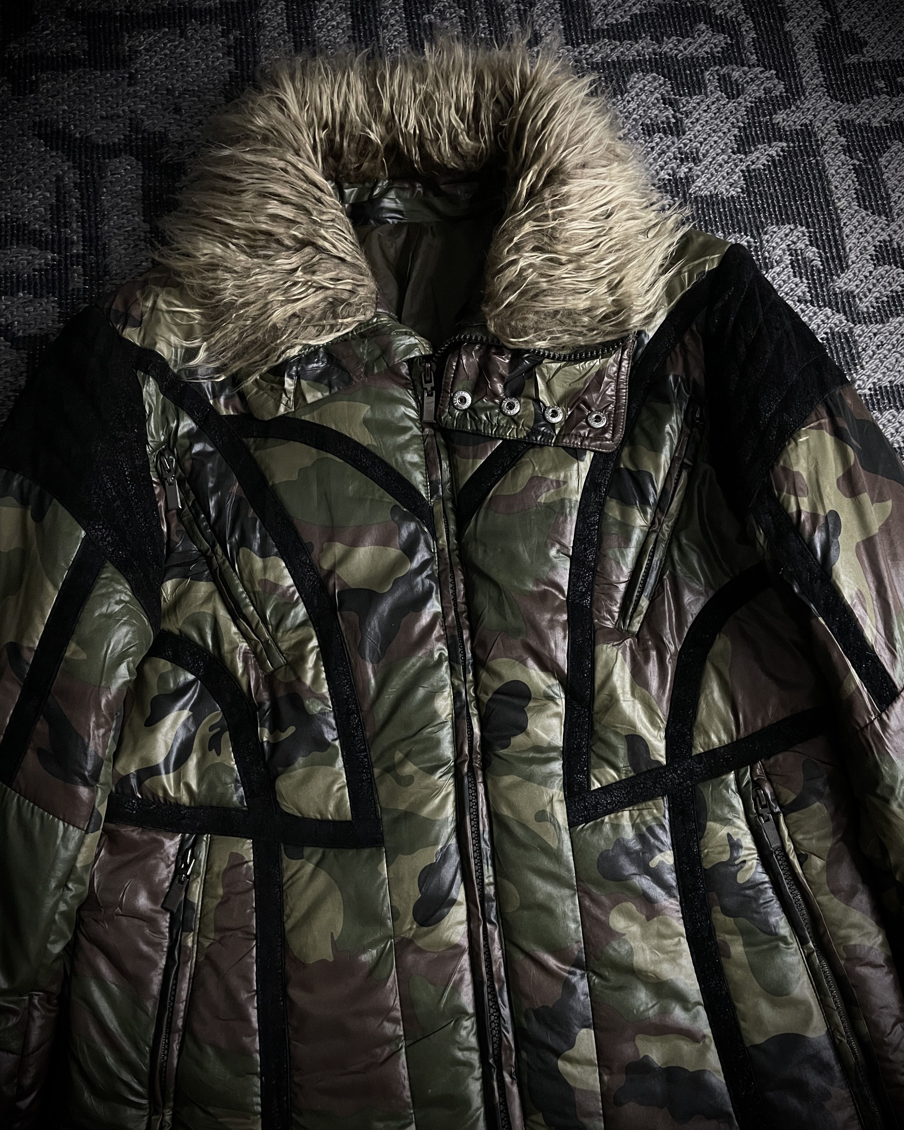 Japanese Brand ICOM Tactical Fur-Collar Puffer Jacket Size US M / EU 48-50 / 2 - 2 Thumbnail
