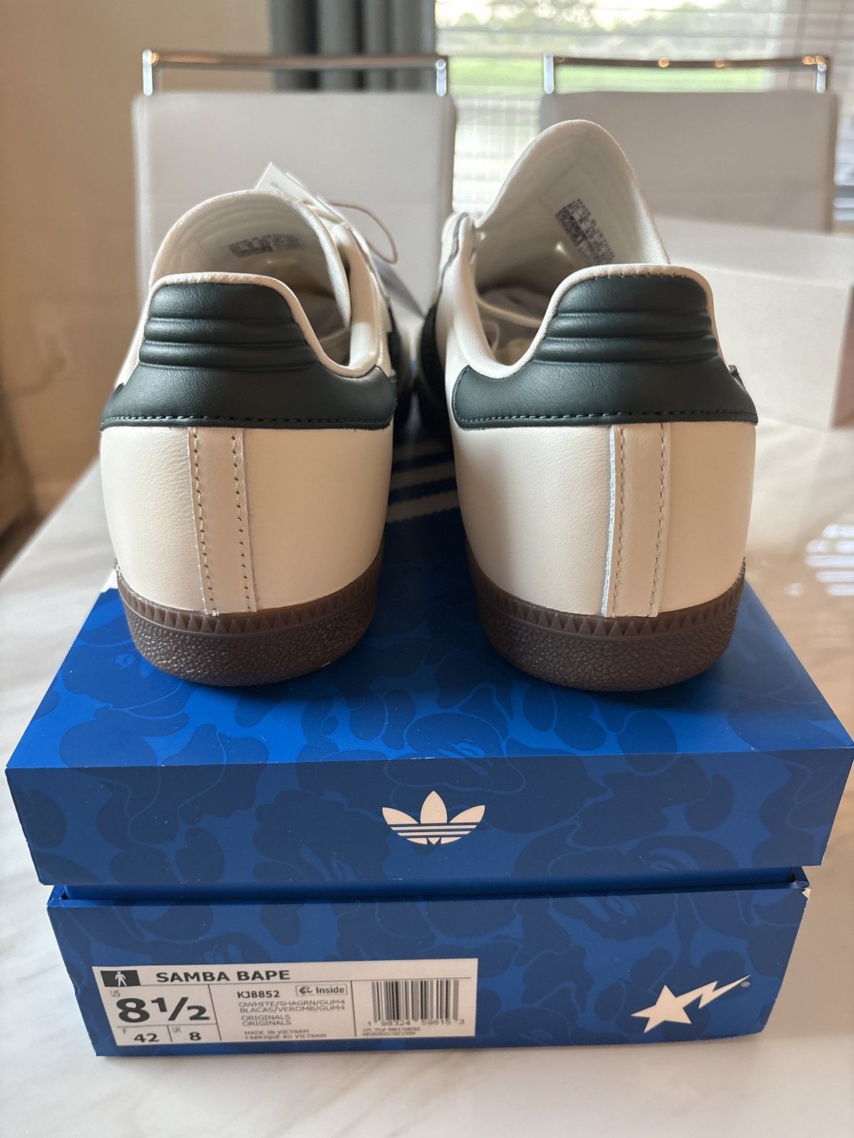 Adidas Adidas Samba Bape World Cup White Forest Size US 8.5 / EU 41-42 - 4 Thumbnail