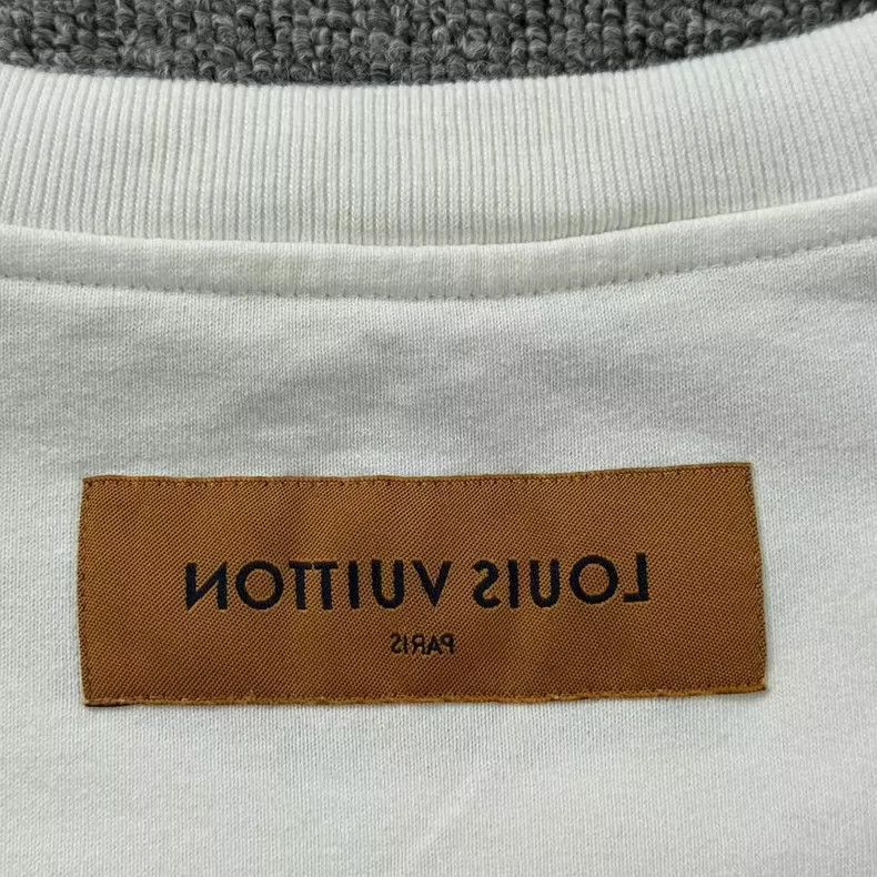 Louis Vuitton LV White Crane Print Short Sleeve TShirt-2506 Size US XXL / EU 58 / 5 - 4 Thumbnail