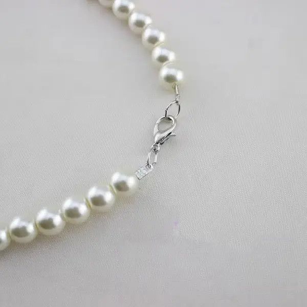 Japanese Brand White Pearl Necklace Size ONE SIZE - 4 Thumbnail