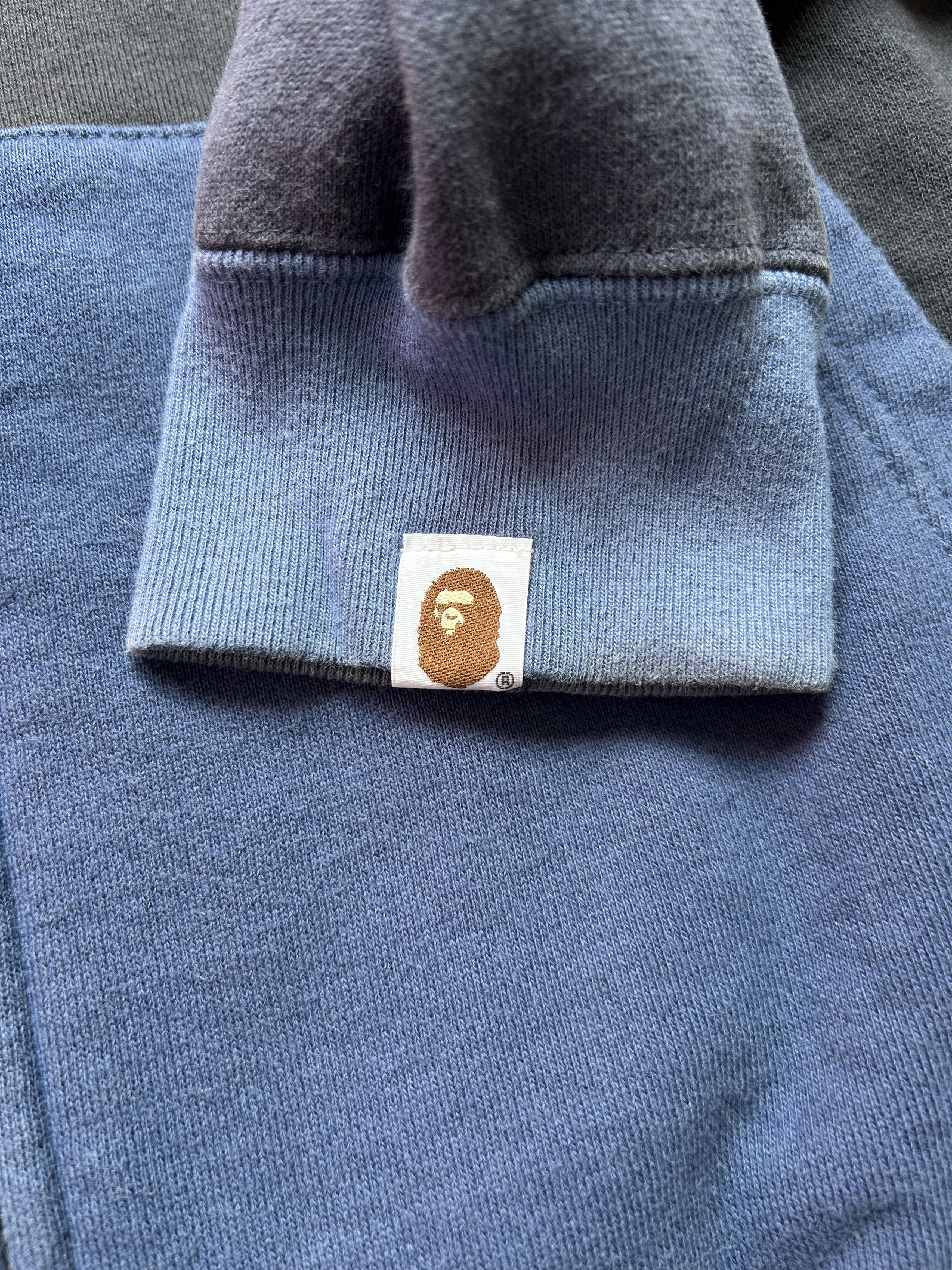 Bape 2004 Bape OG Blue Camo Spellout Full Zip Hoodie [Size M] Size US M / EU 48-50 / 2 - 4 Thumbnail