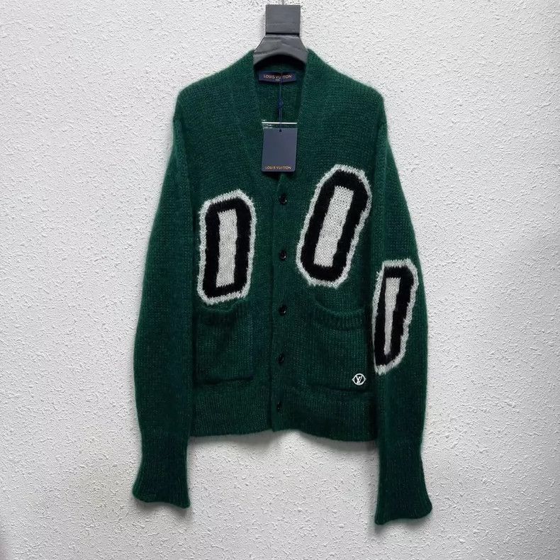 Louis Vuitton LOUIS VUITTON Mohair green monogrammed sweater 2504-Nextarr Size US XS / EU 42 / 0 - 1 Thumbnail