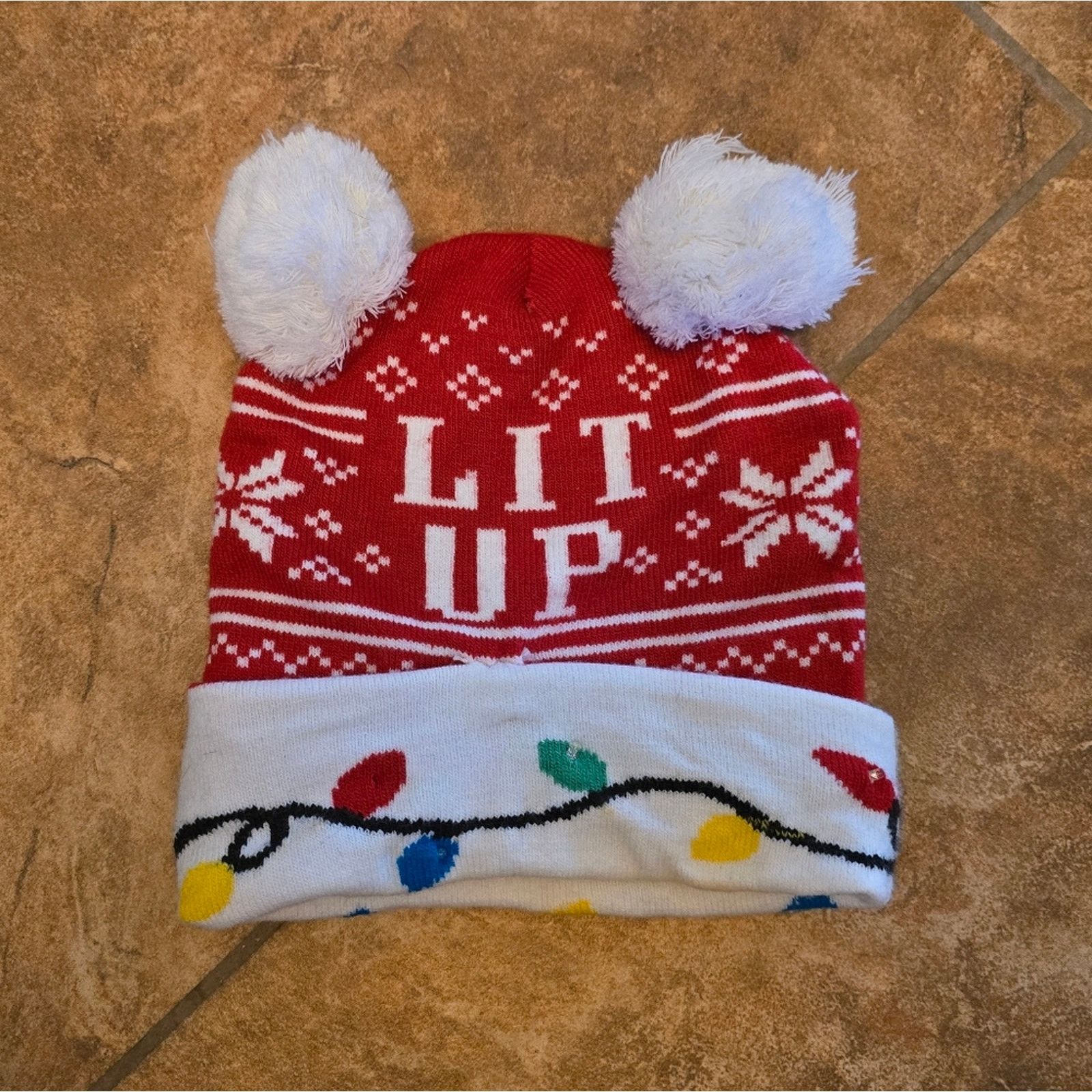 Other Lit Up Xmas Decorative Beanie Size ONE SIZE - 3 Thumbnail