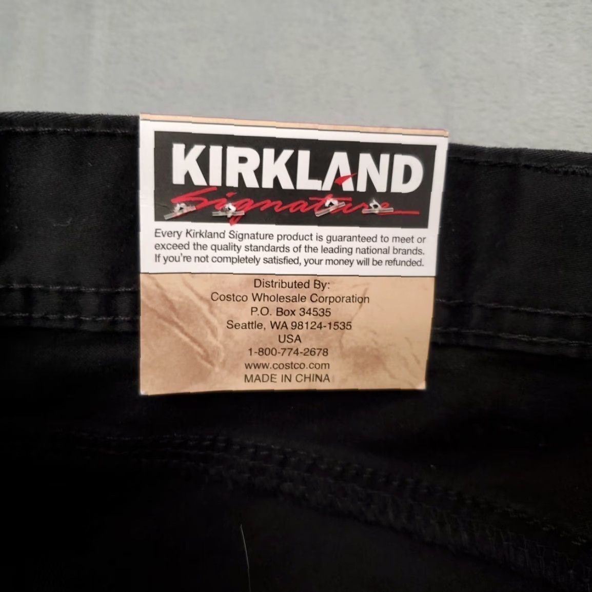 Vintage Kirkland Signature Pants Mens 40x34 Black Brushed Chino Standard Fit Comfort Size US 40 / EU 56 - 4 Thumbnail