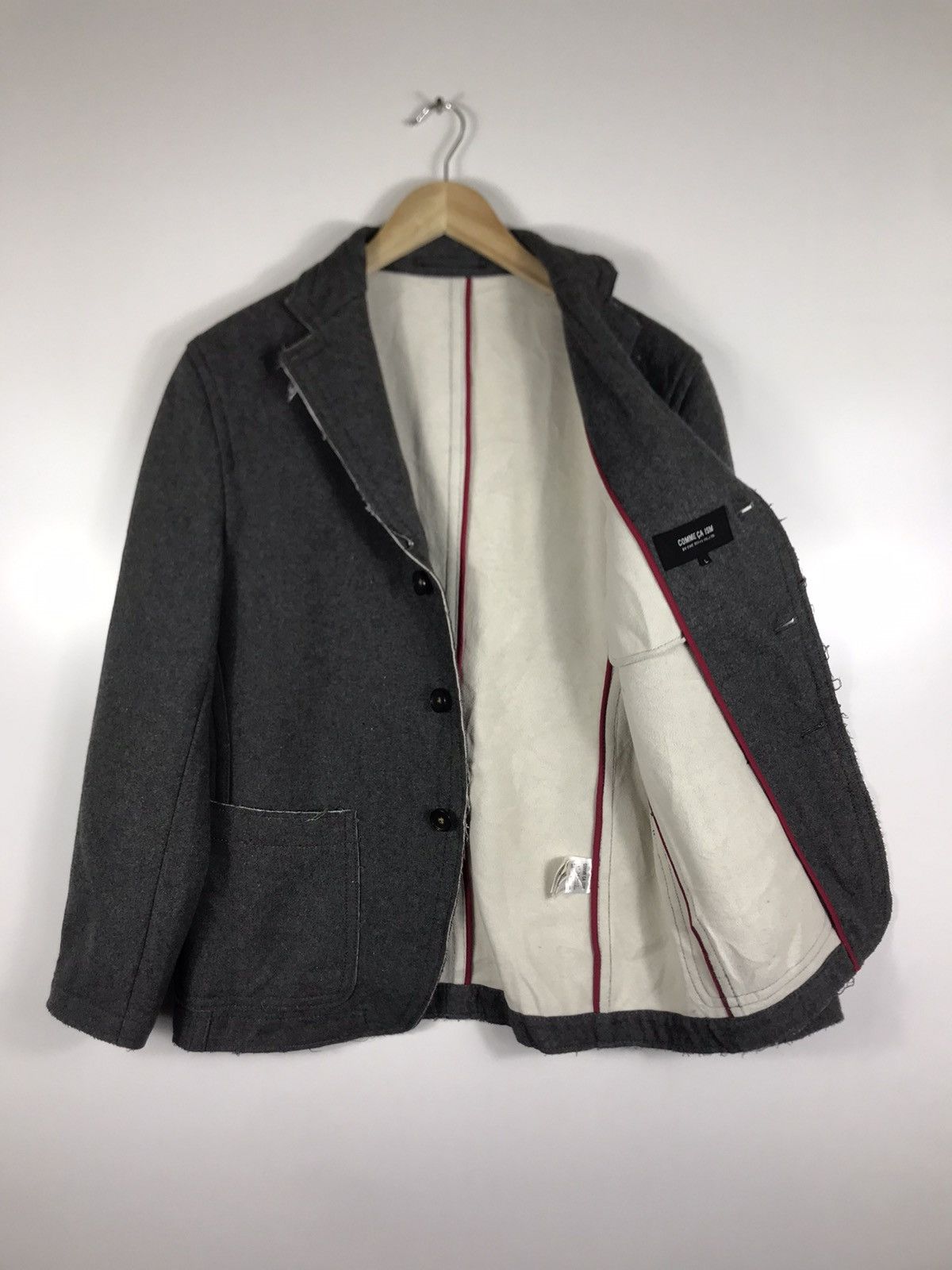 Comme Ca Ism × Japanese Brand 🌟Nice Design Comme Ca Ism Wool Single Breast Coat Jacket Size US L / EU 52-54 / 3 - 8 Thumbnail