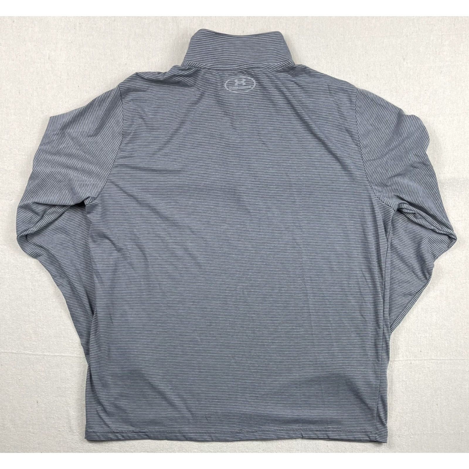 Under Armour Under Armour Shirt Men XL Gray HeatGear 1/4 Zip Mock Neck Long Sleeve Running Activewear Mens Size US XL / EU 56 / 4 - 2 Thumbnail