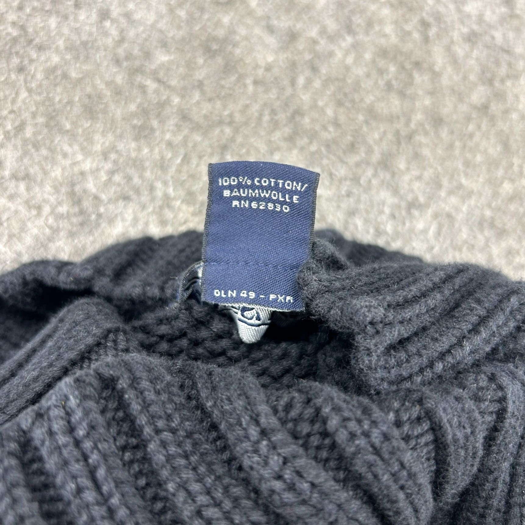 Lands' End Lands' End Sweater Womens L Black Pullover Cotton Turtleneck Long Sleeve Fair Isle Knit 90s Aztec Button Pullover Winter Size L / US 10 / IT 46 - 5 Thumbnail