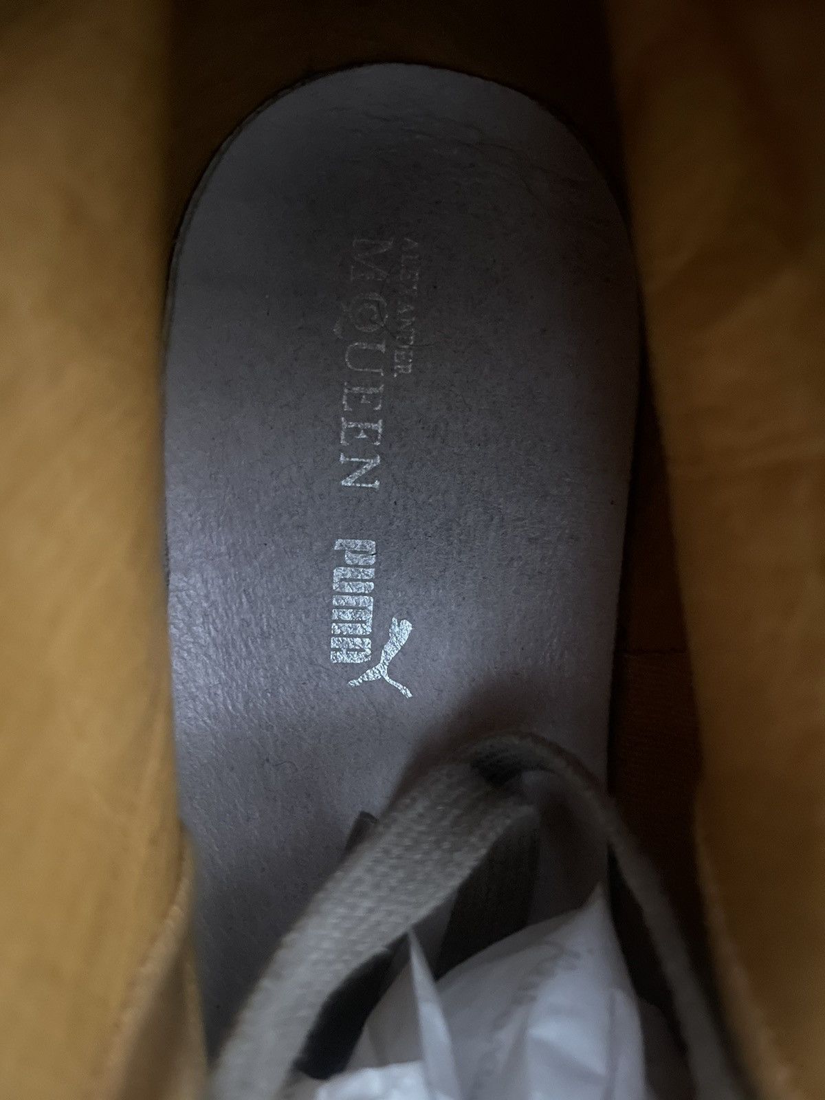 Alexander McQueen × Puma Alexander Mcqueen 2009 Leather Sneakers Size US 12 / EU 45 - 8 Thumbnail
