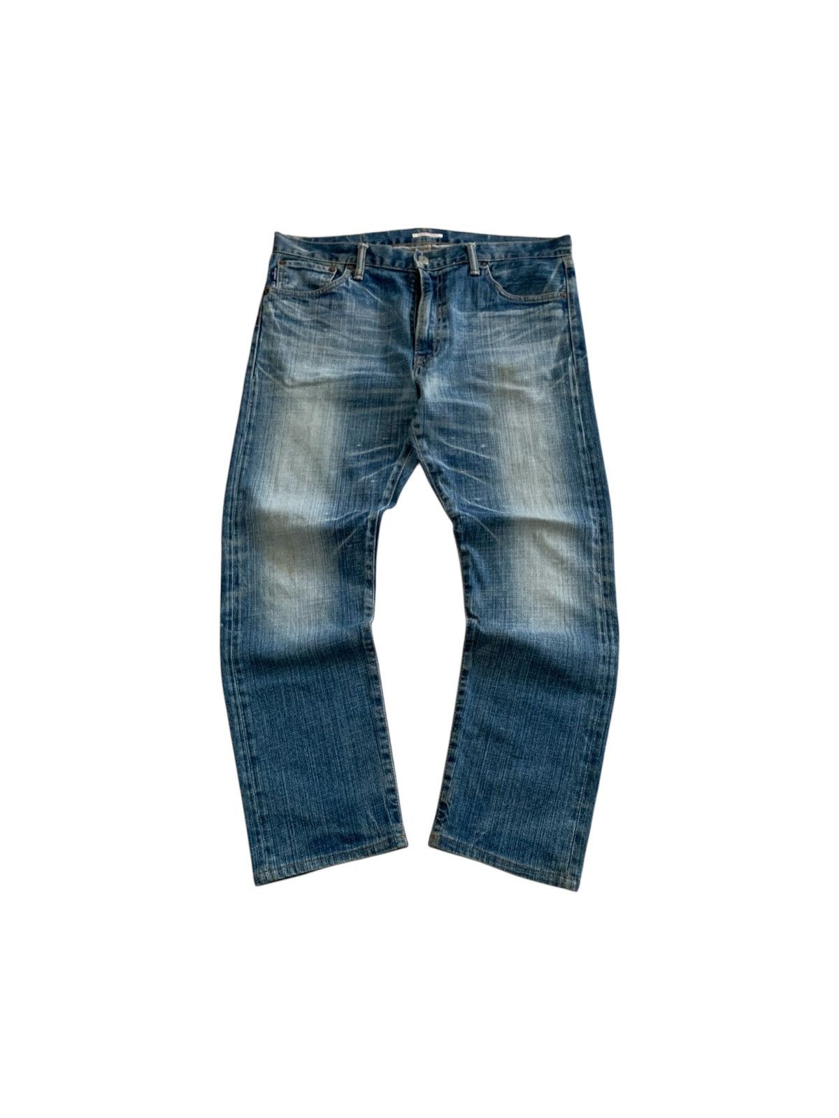 Eternal Eternal Japan Distressed Faded Blue Jeans Size US 34 / EU 50 - 12 Thumbnail