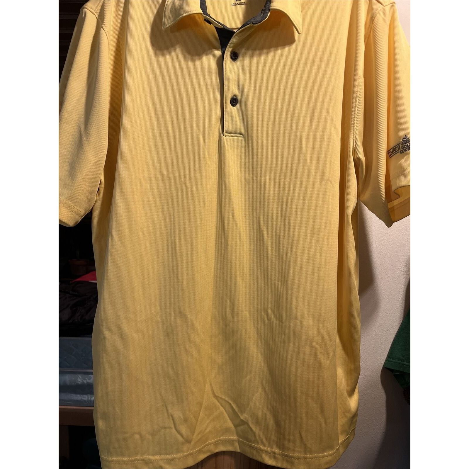 Greg Norman Greg Norman Men’s M Yellow SS 1/4 Button Polyester Golf Polo Size US M / EU 48-50 / 2 - 7 Thumbnail