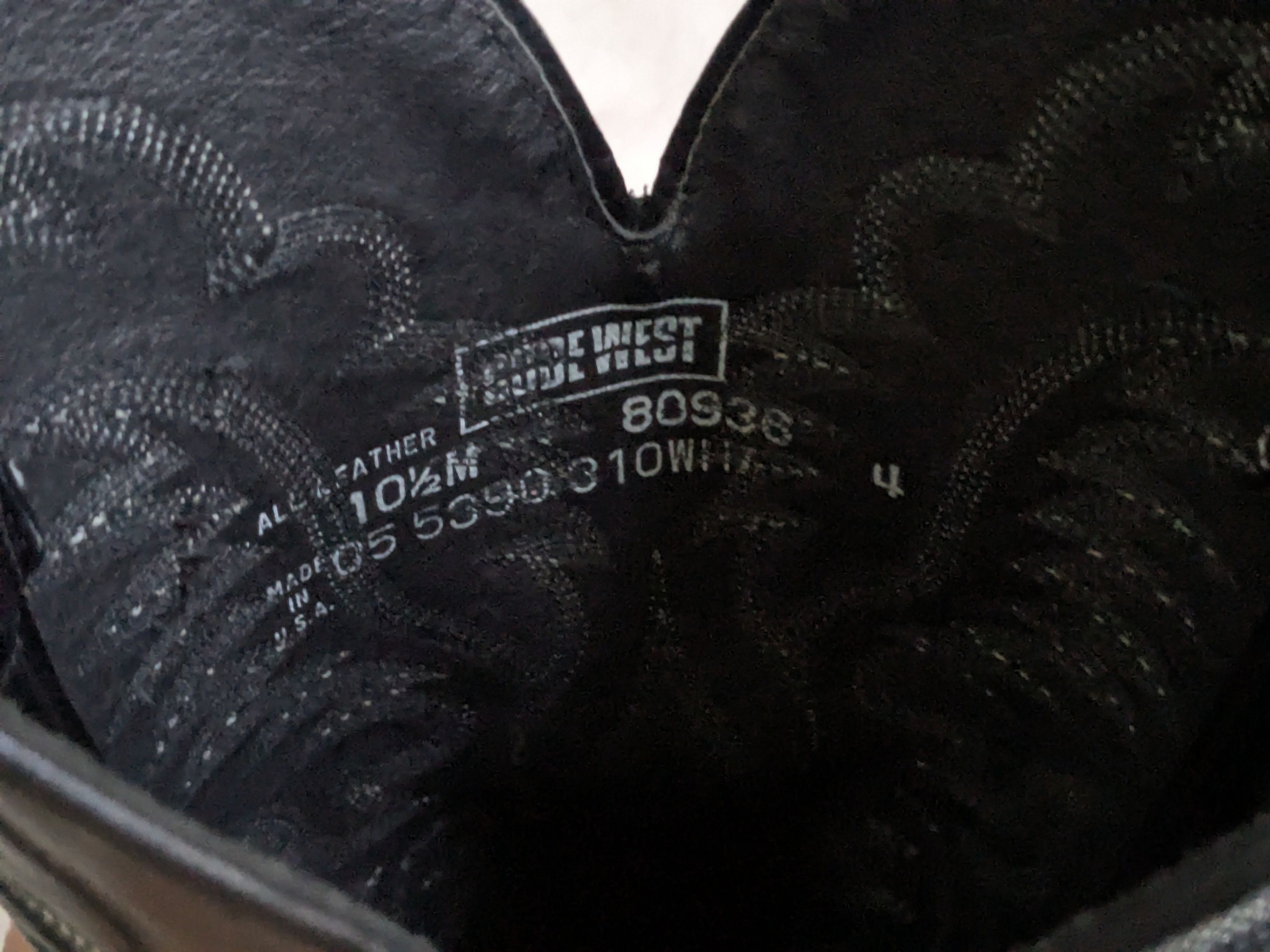 Genuine Leather Code West Cowboy Boots Black Lizard Leather 10.5 M Size US 10.5 / EU 43-44 - 2 Thumbnail
