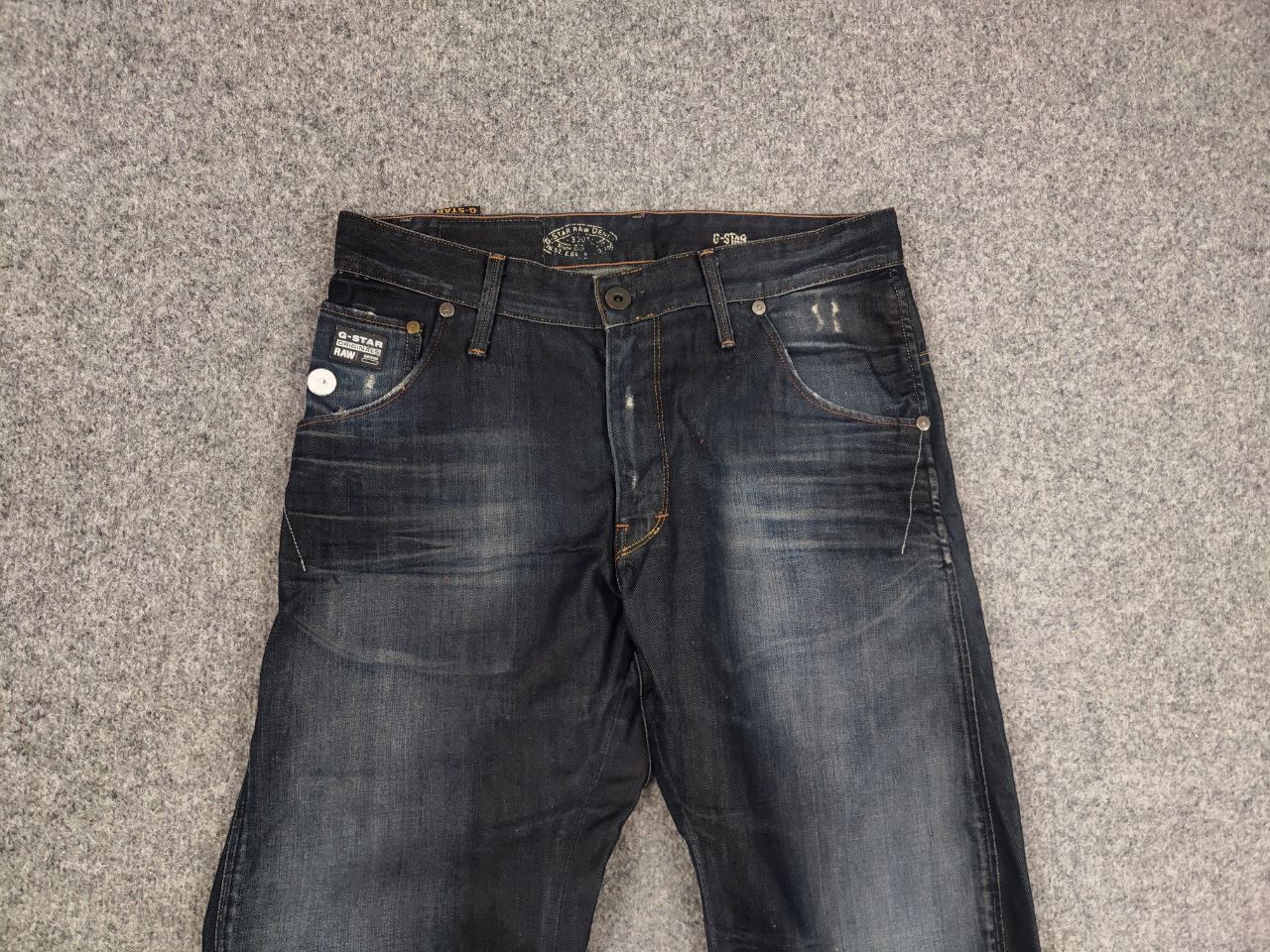 G-Star G Star Raw arc loose tapered Faded denim twisted seam jeans Size US 31 - 3 Thumbnail
