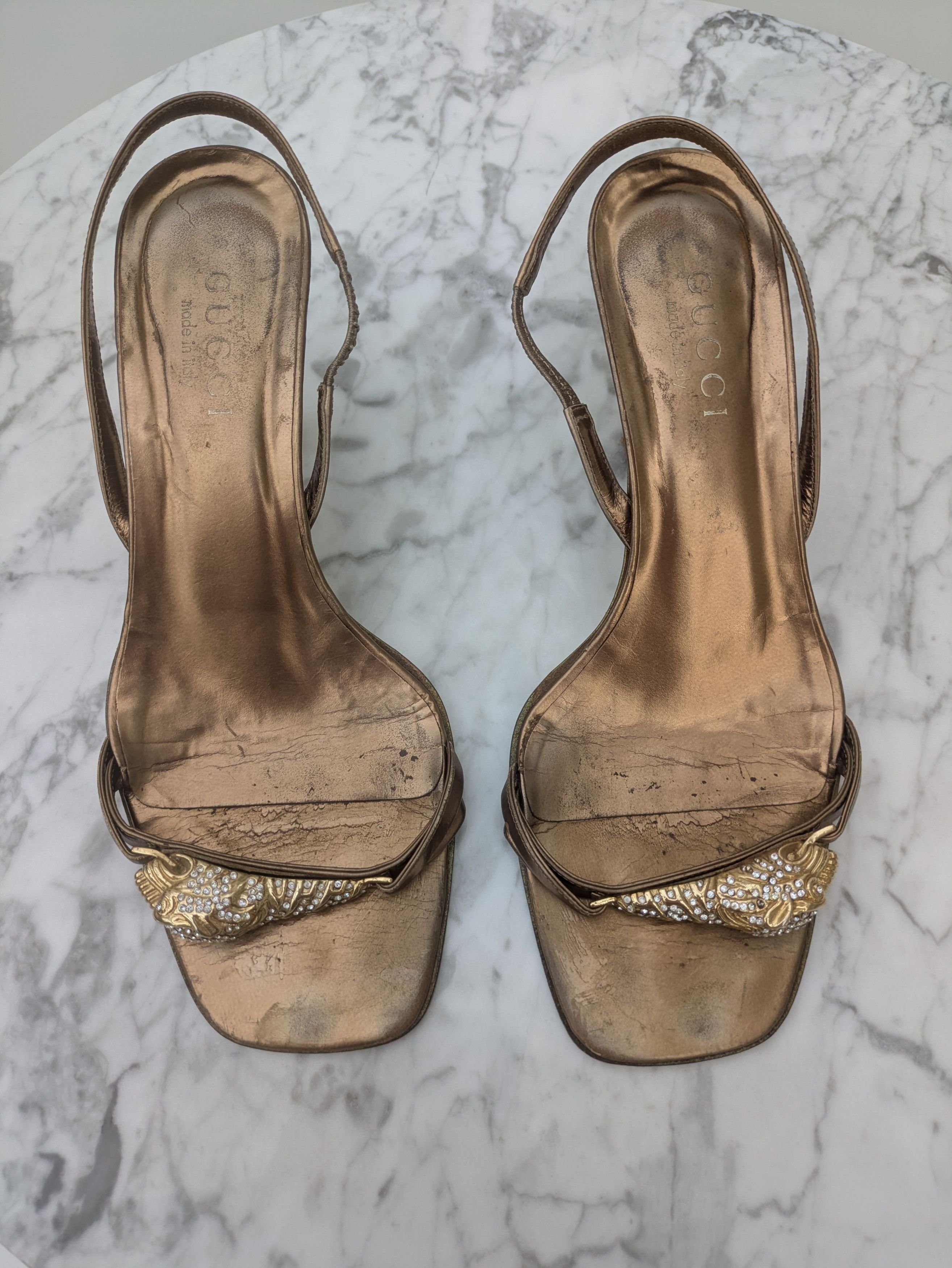 Gucci Tom Ford Gucci embellished heels Fall 2000 Collection Size US 6.5 / IT 36.5 - 2 Thumbnail