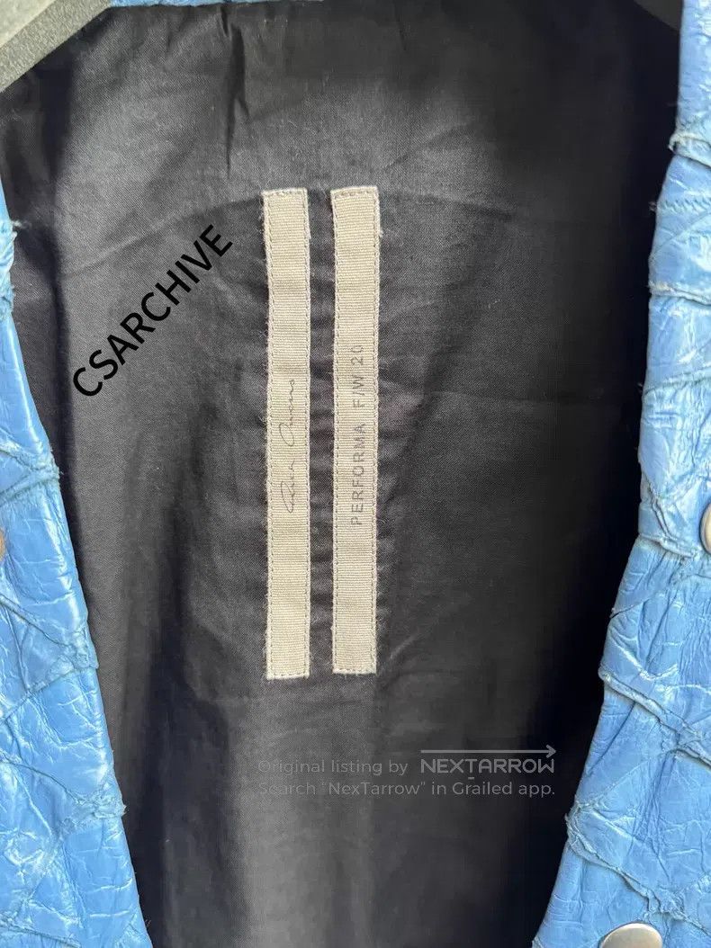 Rick Owens Rick Owens IT 52 20FW arapaima leather jacket| Size US L / EU 52-54 / 3 - 5 Thumbnail
