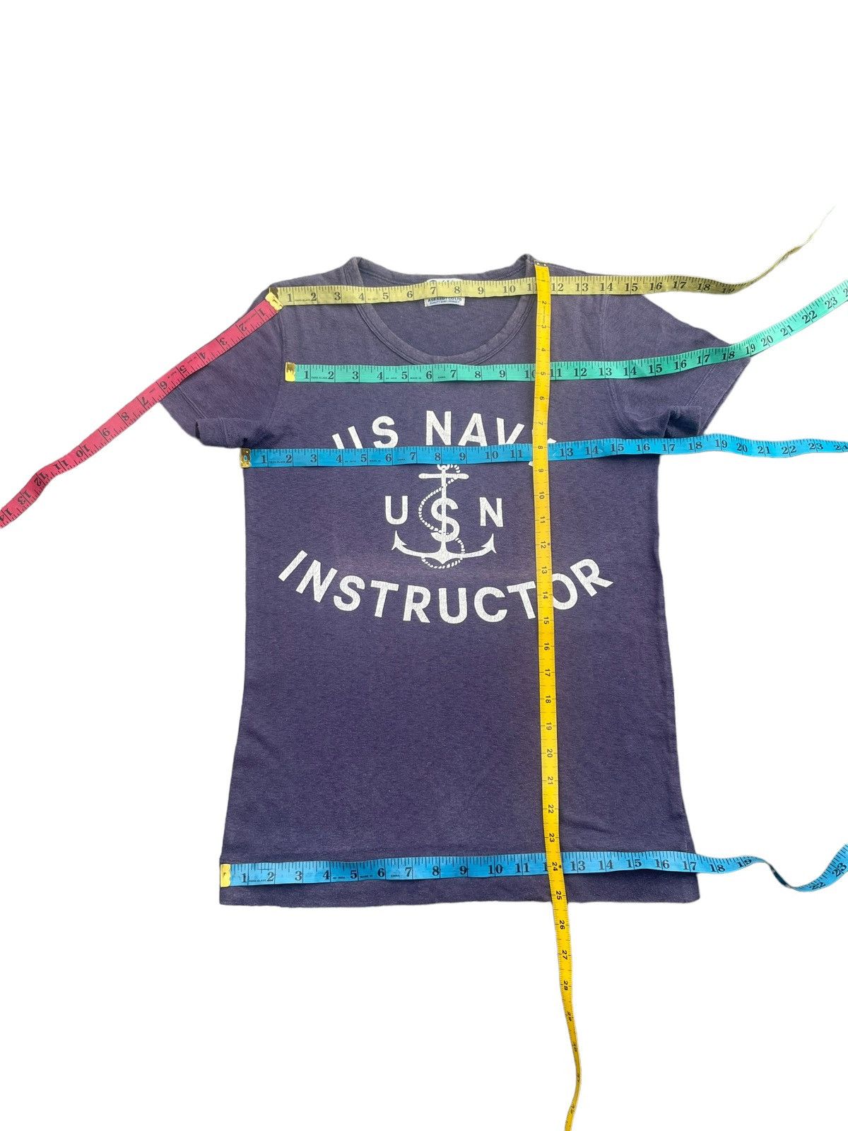 Japanese Brand Us Navy Instructor Faded Tshirt Size S / US 4 / IT 40 - 10 Thumbnail