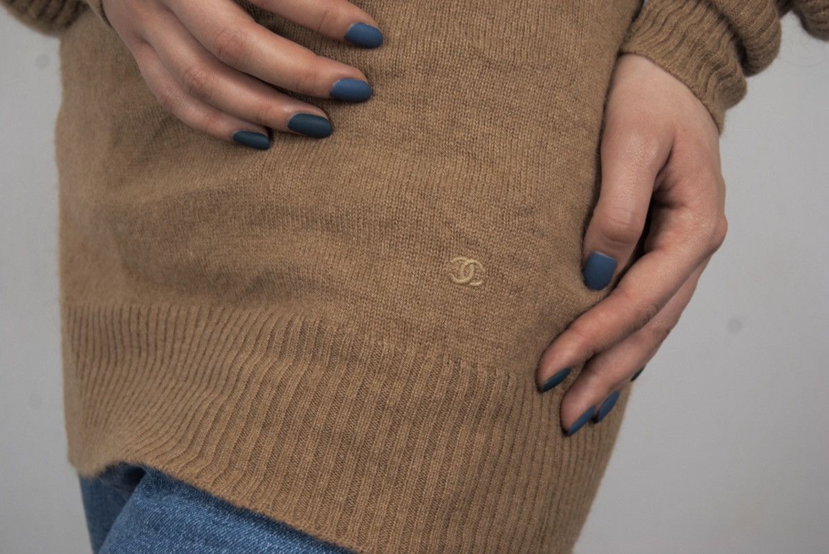 Chanel Chanel Camelhair Long Turtleneck Sweater Tunique Dress Size M / US 6-8 / IT 42-44 - 10 Thumbnail