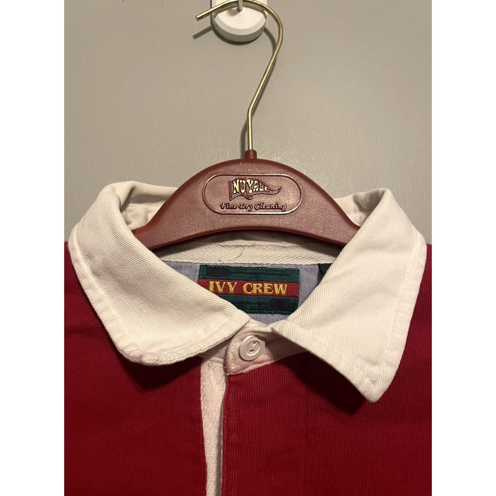 Vintage VINTAGE Ivy Crew Shirt Mens L Red Men Long Sleeve Polo Size B48 Size US L / EU 52-54 / 3 - 4 Thumbnail