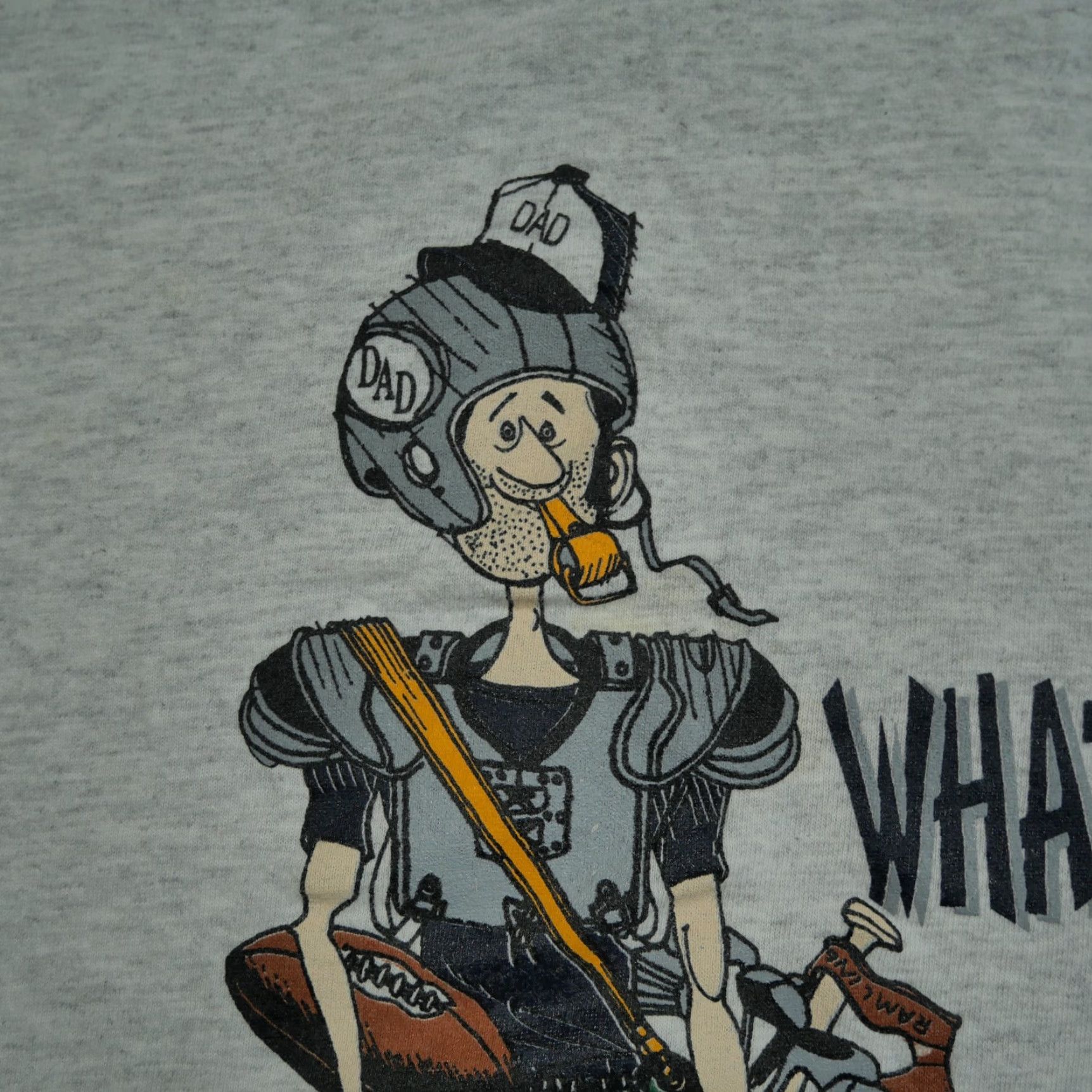 Vintage VINTAGE Dad T Shirt Adult XL Grey 90s Mens Logo Short Sleeve Crew Neck Cotton Shirt Size US XL / EU 56 / 4 - 3 Thumbnail