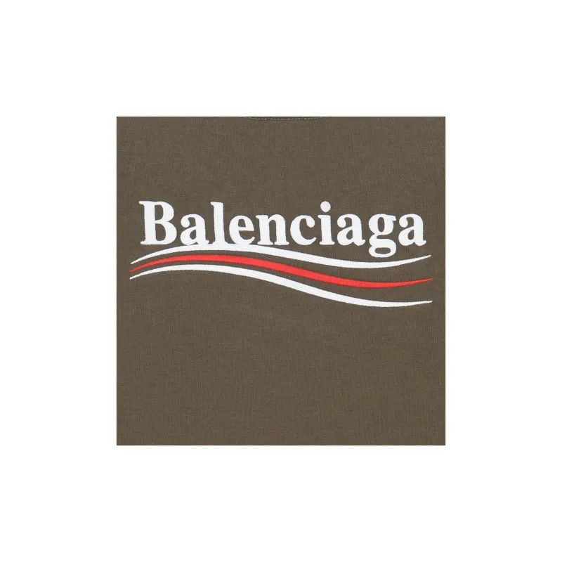 Balenciaga o1mt1gz1224 KIDS - Political Campaign T-Shirt in Army Green Size US XXS / EU 40 - 4 Thumbnail