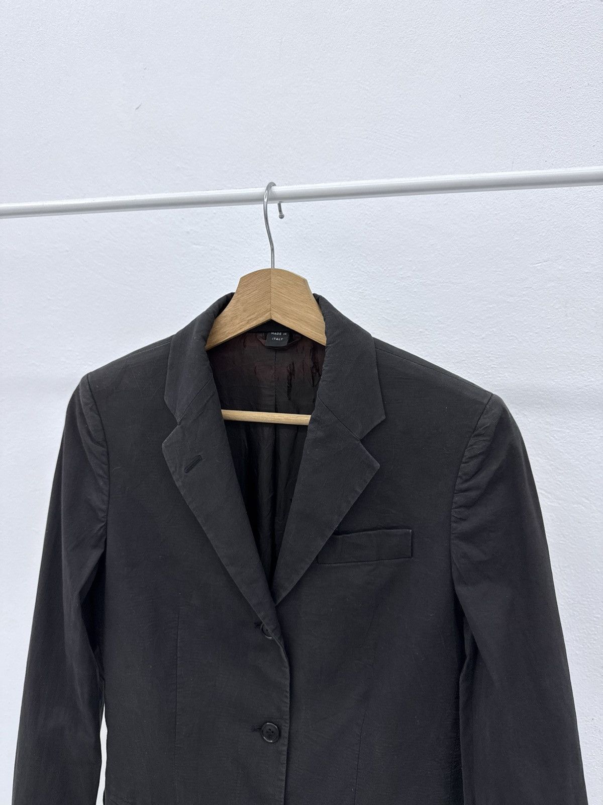Helmut Lang Vintage Distressed Sunfaded 90s HELMUT LANG Blazer Italy Size S / US 4 / IT 40 - 3 Thumbnail