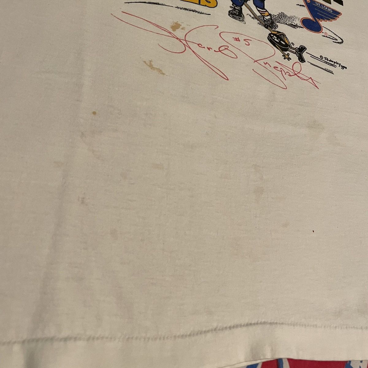 NHL × Vintage Vintage 1990 NHL Harold Snepsts St. Louis Blues Hockey Tee Size US XL / EU 56 / 4 - 5 Thumbnail