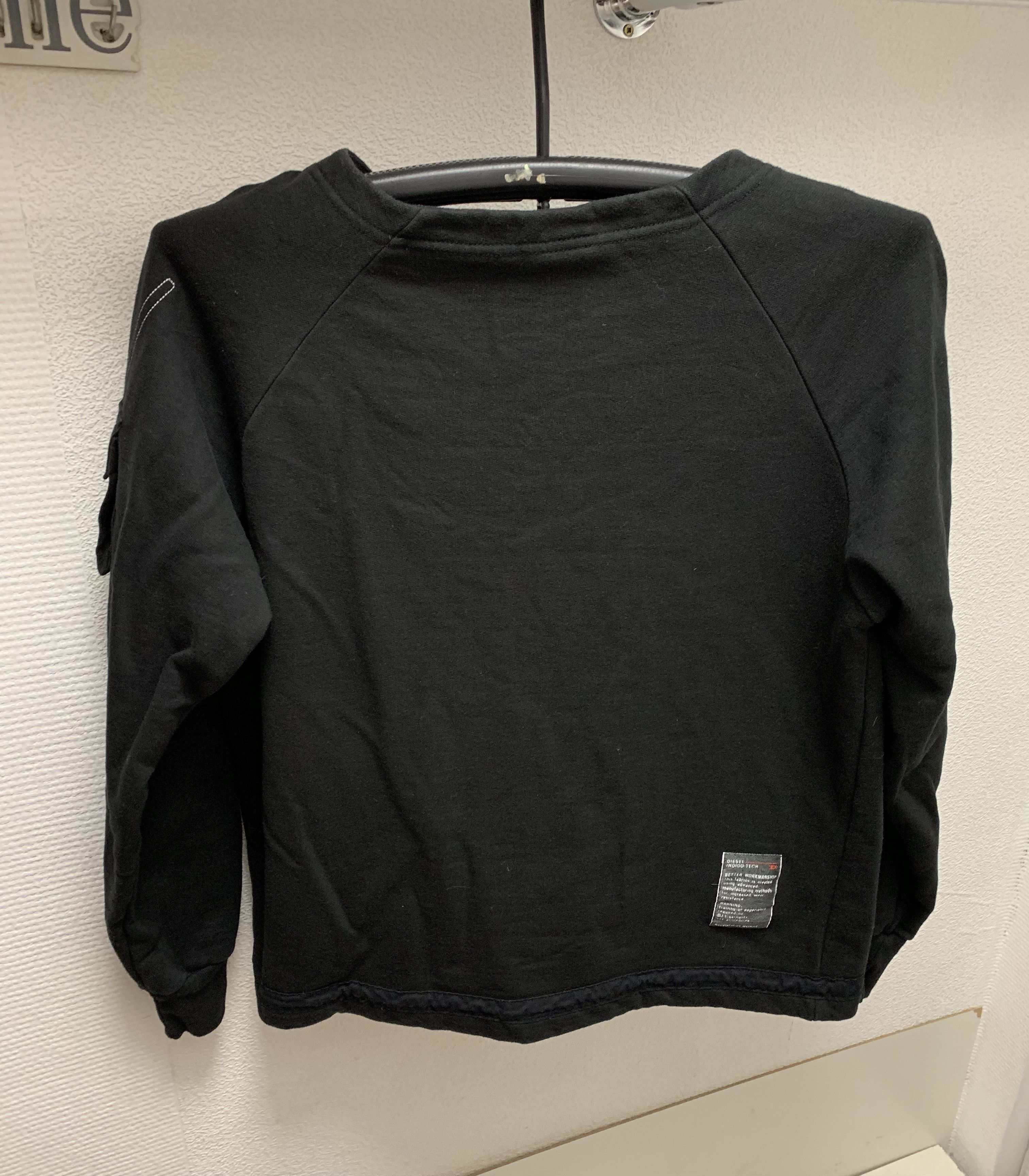 Diesel Diesel vintage black sweatshirt with pocket in hand L sz Size US L / EU 52-54 / 3 - 4 Thumbnail