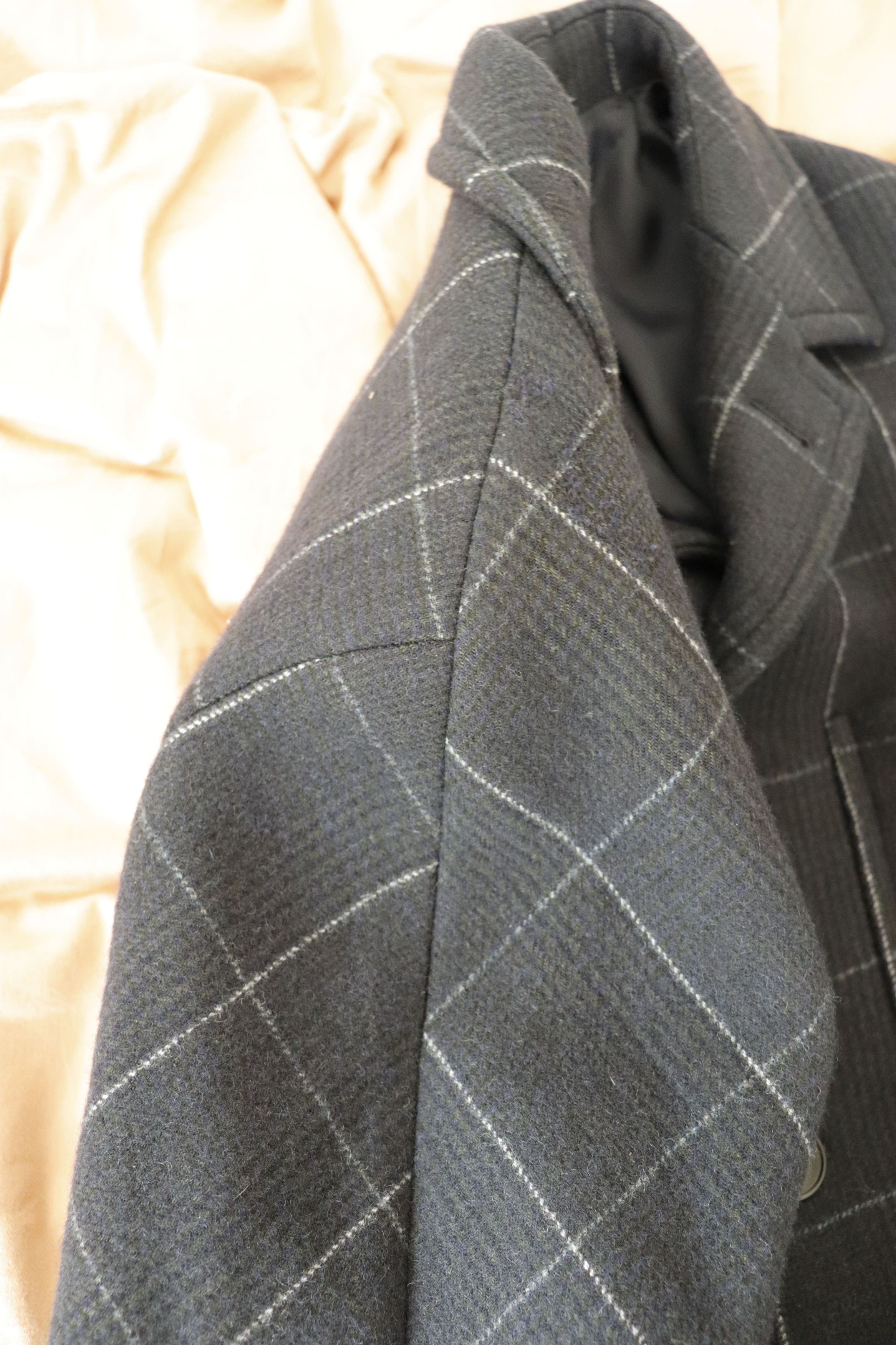 Anglo-Italian Three Bucket Pocket Jacket in Windowpane Check Size US S / EU 44-46 / 1 - 13 Thumbnail