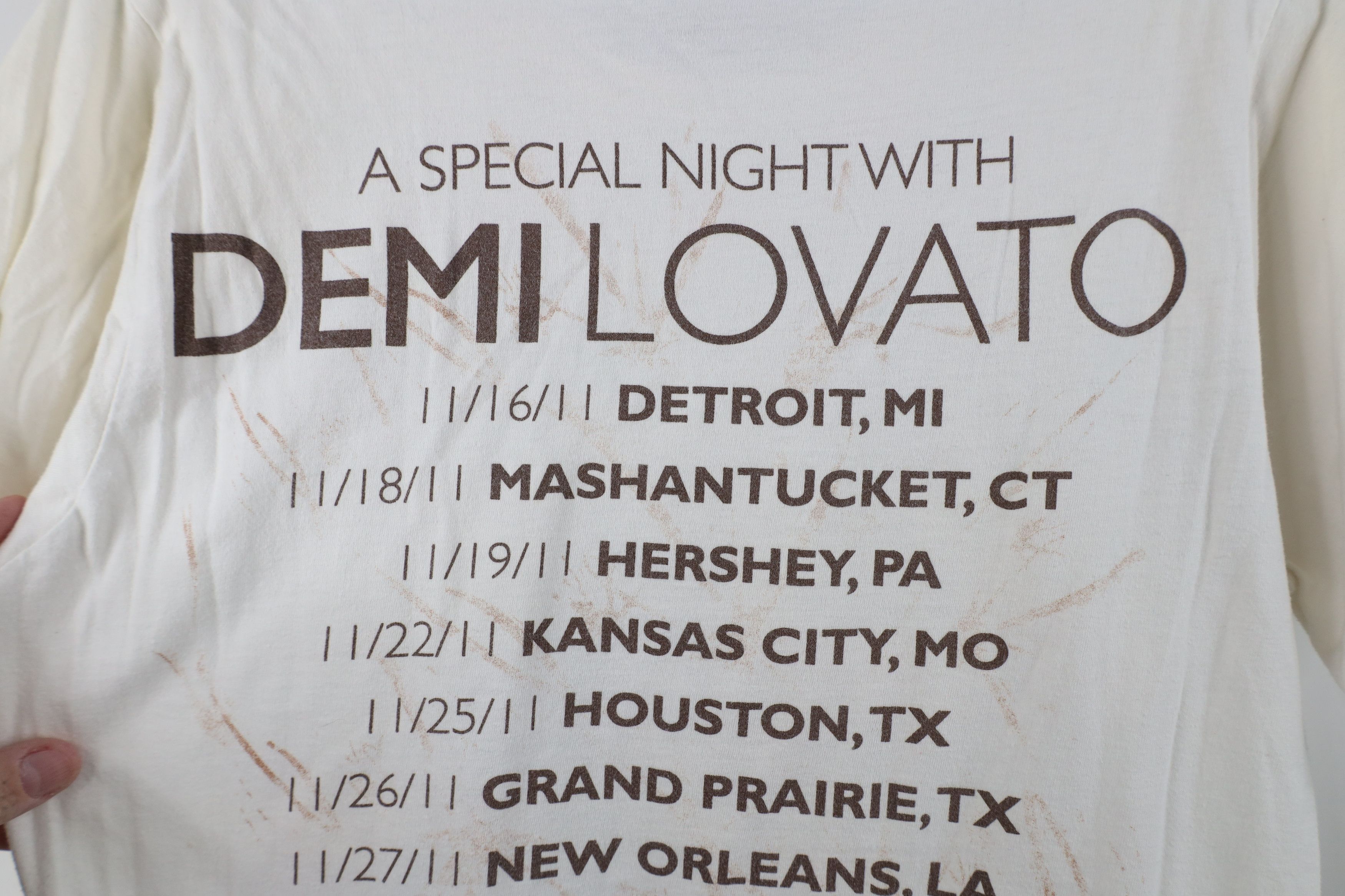 Vintage Y2K A Special Night With Demi Lovato Band T-Shirt White Size S / US 4 / IT 40 - 12 Thumbnail