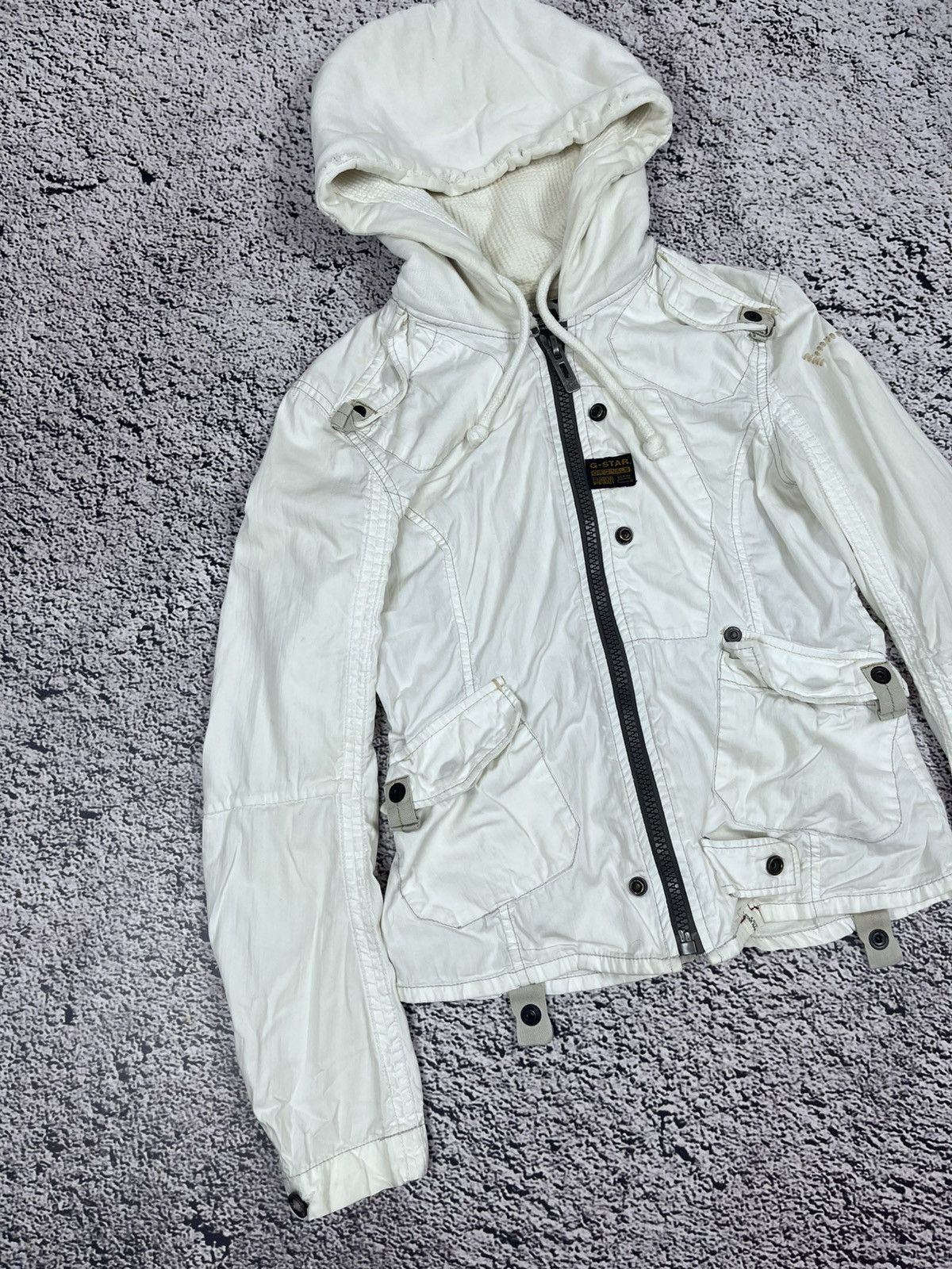 G-Star Vintage 90s G Star Raw Biker Motorcycle Jacket Overshirt Size S / US 4 / IT 40 - 2 Thumbnail