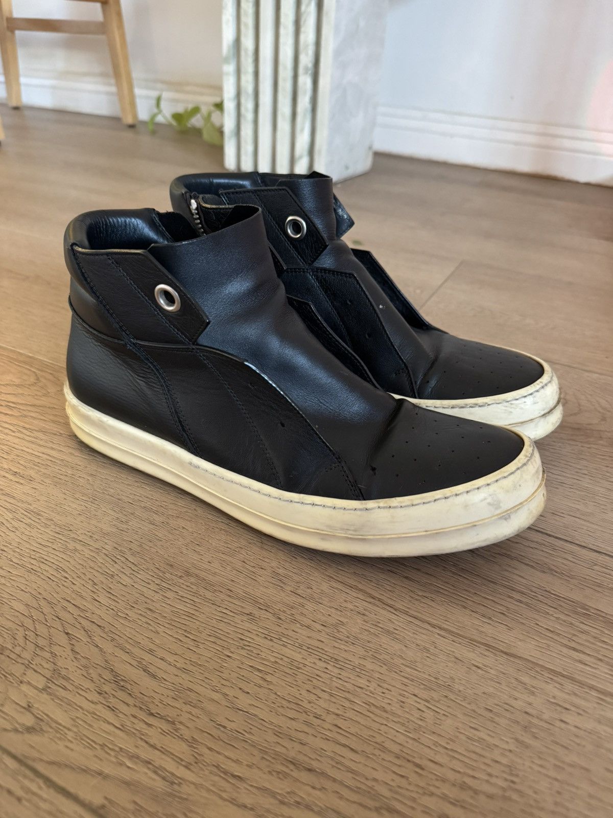 Rick Owens Leather Island dunks 43 Size US 10 / EU 43 - 1 Thumbnail