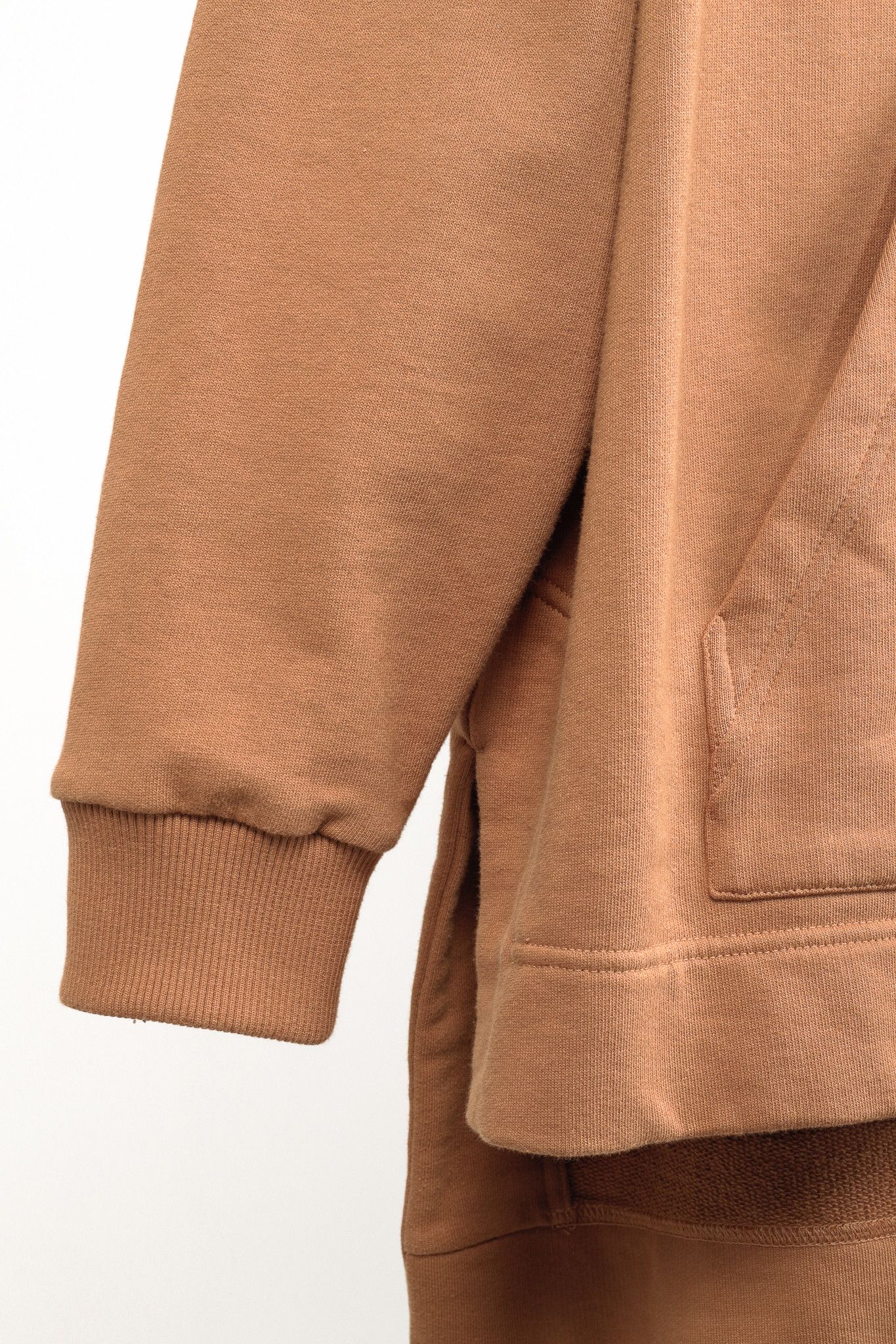 Burberry Burberry Melodie Camel Cotton Check-Hood Oversized Hoodie Size S / US 4 / IT 40 - 6 Thumbnail