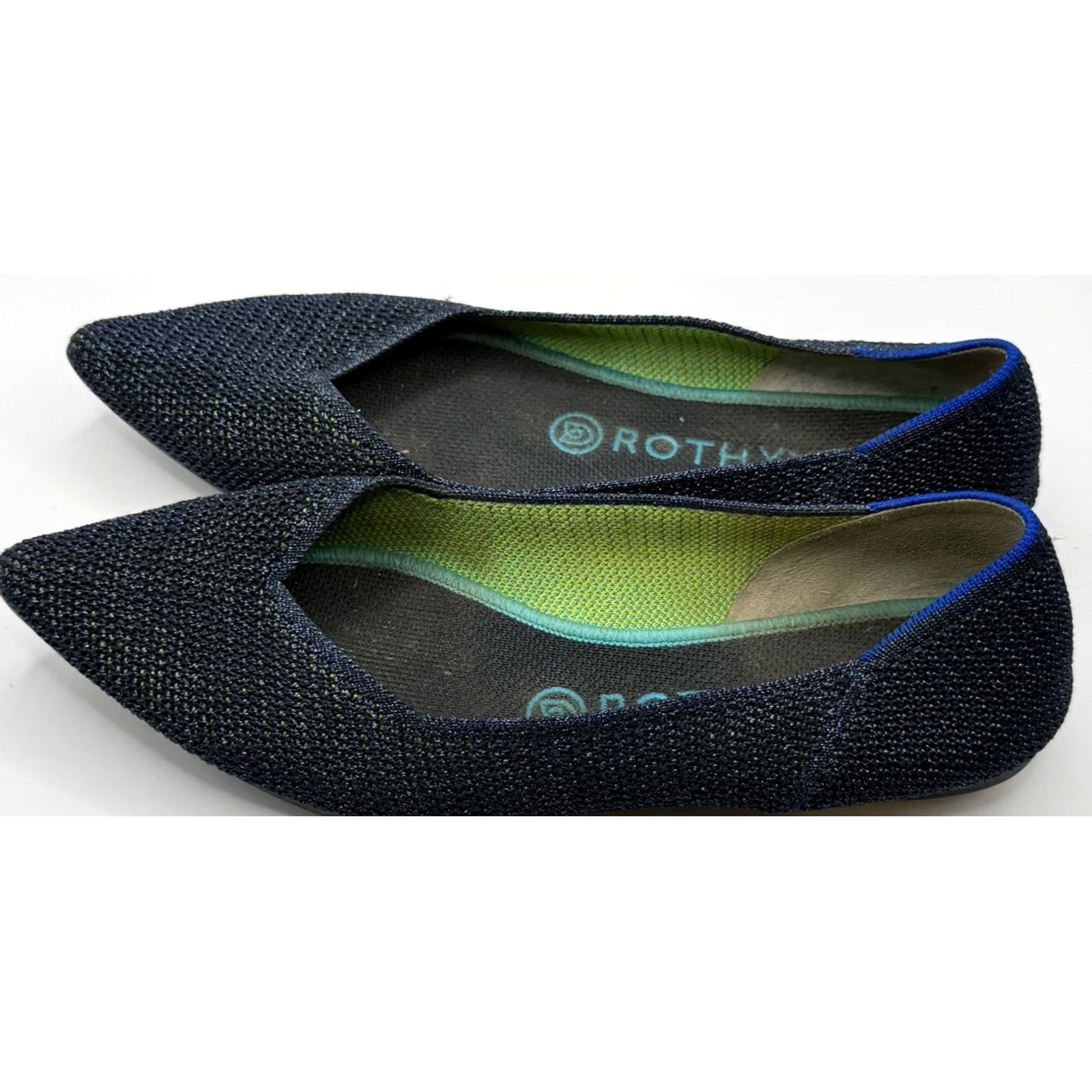 Rothy's Rothy’s Point Metallic Lattice Stitch Limited Edition Flats Woman US 8.5 Multicolor Knit Slip On Pointed Toe Size US 9 / IT 39 - 5 Thumbnail
