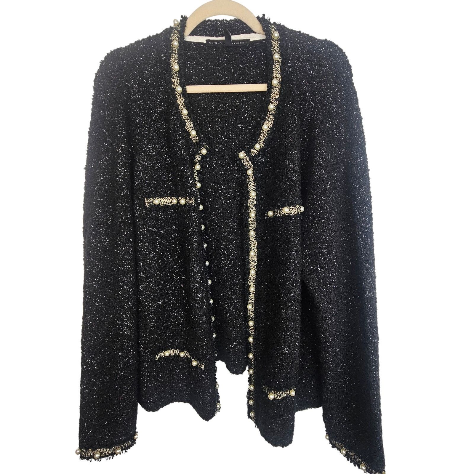 White House Black Market White House Black Market Wool Blend Cardigan Sweater Size 2X Size XXL / US 16-18 / IT 52-54 - 1 Thumbnail