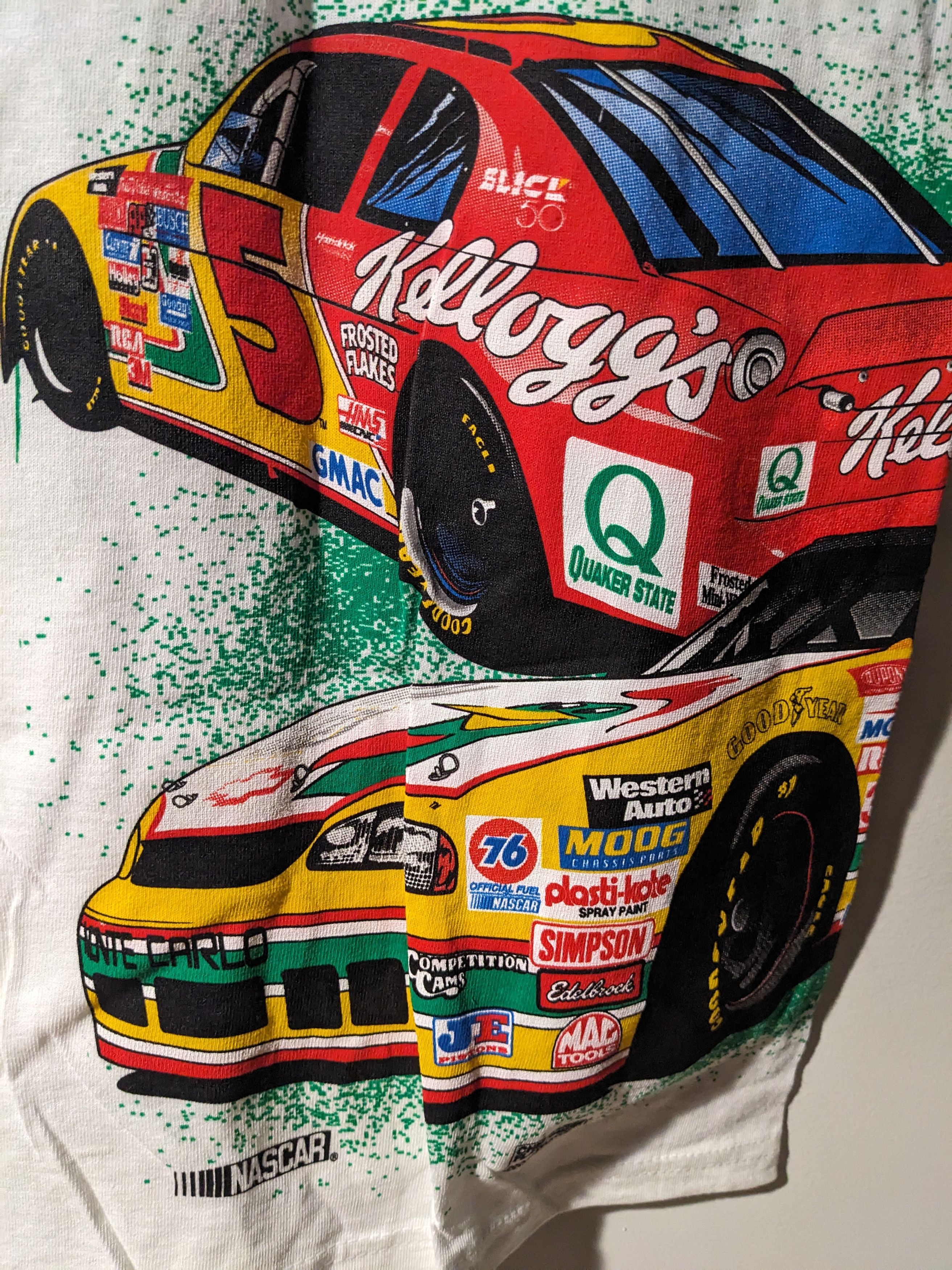 NASCAR × Vintage Vintage 1998 Kellogg Terry Labonte Nascar Racing T-Shirt Size US XL / EU 56 / 4 - 9 Thumbnail